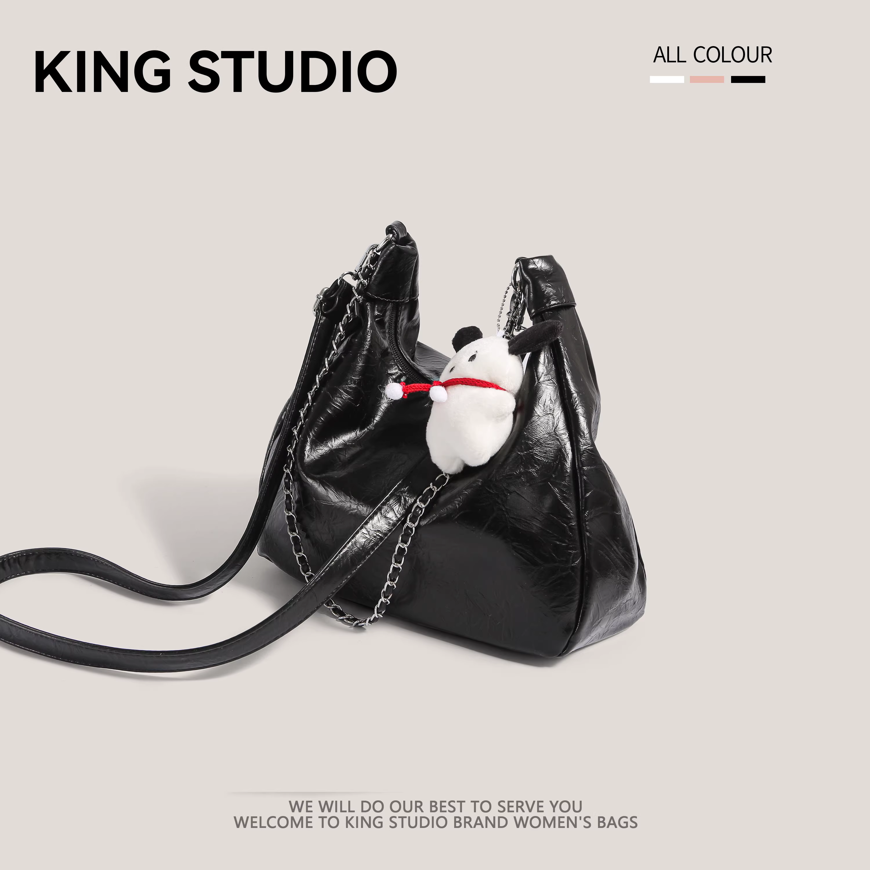 Túi đeo chéo nữ cỡ lớn, kiểu dáng mới xuân hè 2025, cao cấp, thời trang, đa năng, dùng làm túi xách công sở, túi tote