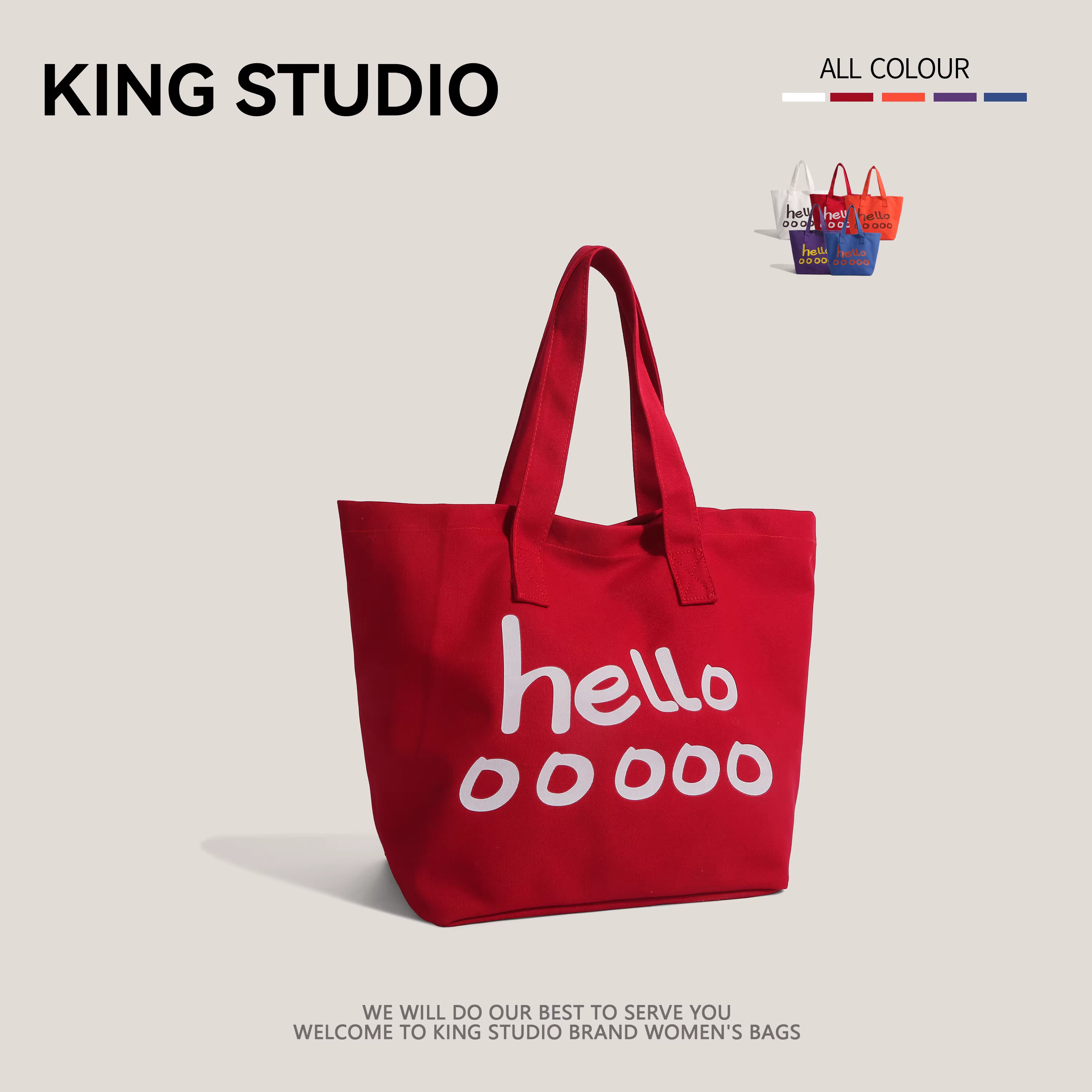 Túi vải canvas in chữ cái dành cho nữ 2025 mùa hè mới, dung tích lớn, túi đeo vai học sinh, túi tote đi làm, túi mua sắm