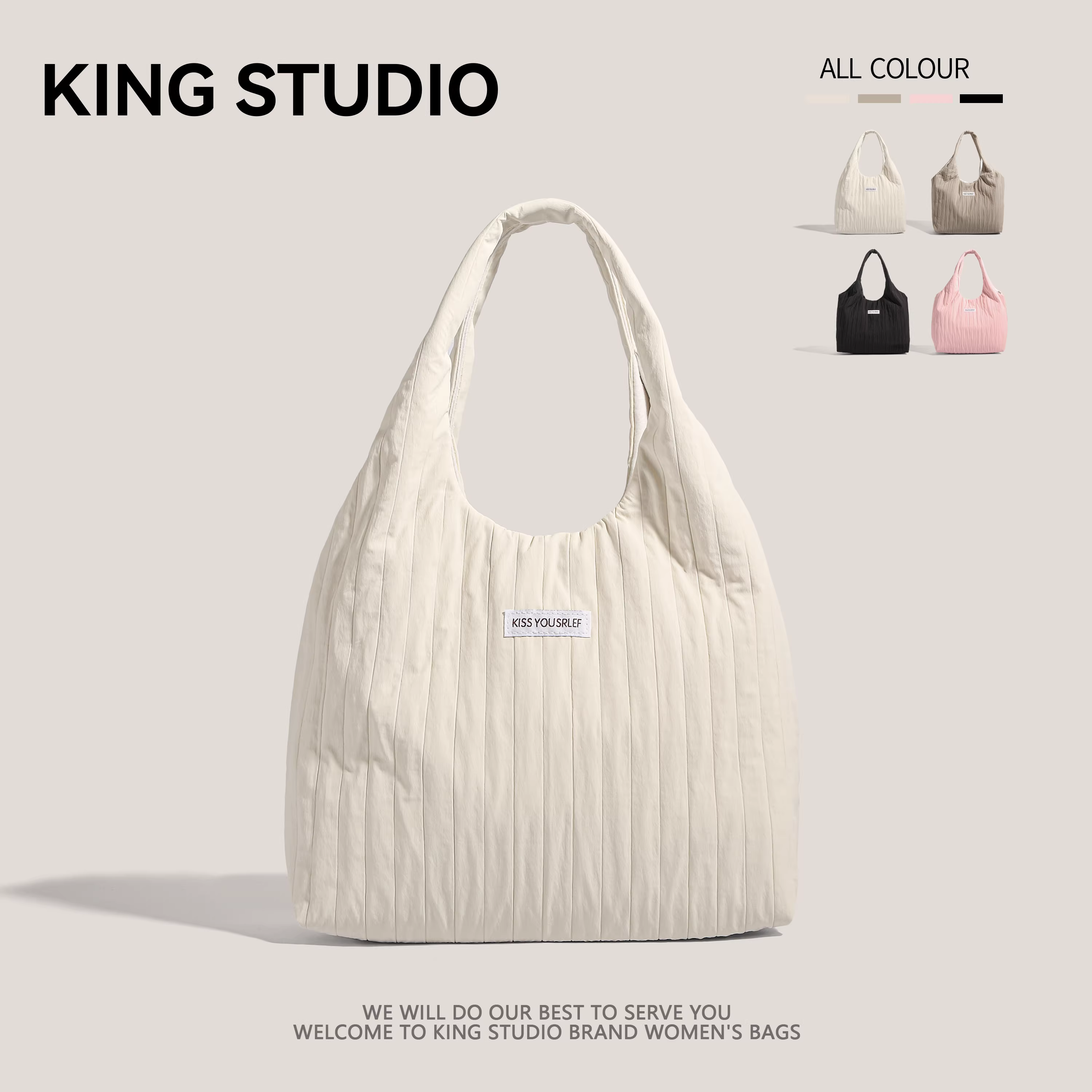 Túi vải bố cỡ lớn dành cho nữ, mẫu mới 2025, thời trang đa năng, túi đeo vai thường ngày, thích hợp đi học, đi làm, túi tote, túi mua sắm