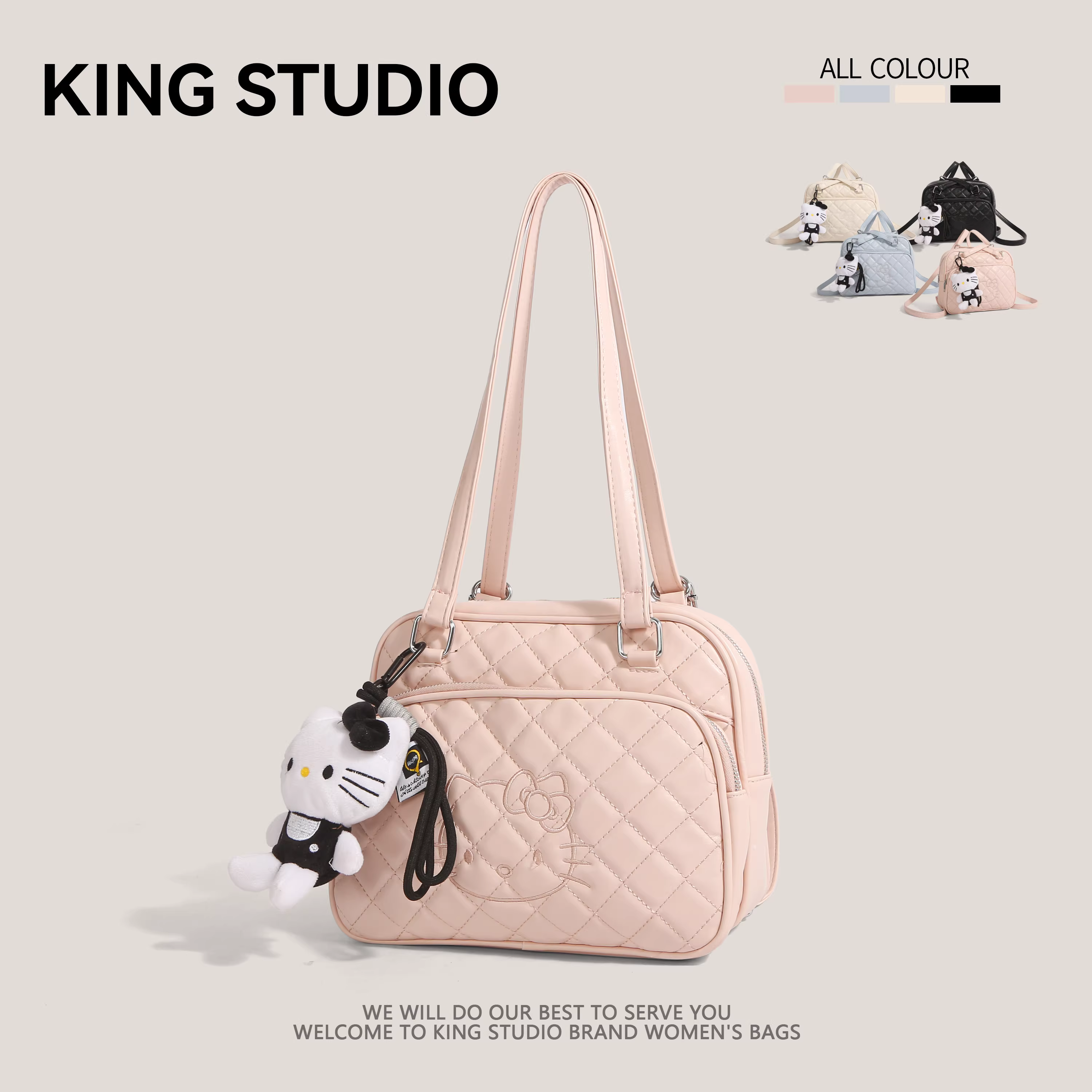 Ba lô Hello Kitty dành cho nữ 2025 mẫu mới dễ thương, đa năng, túi đeo vai nhỏ gọn, túi xách đi làm