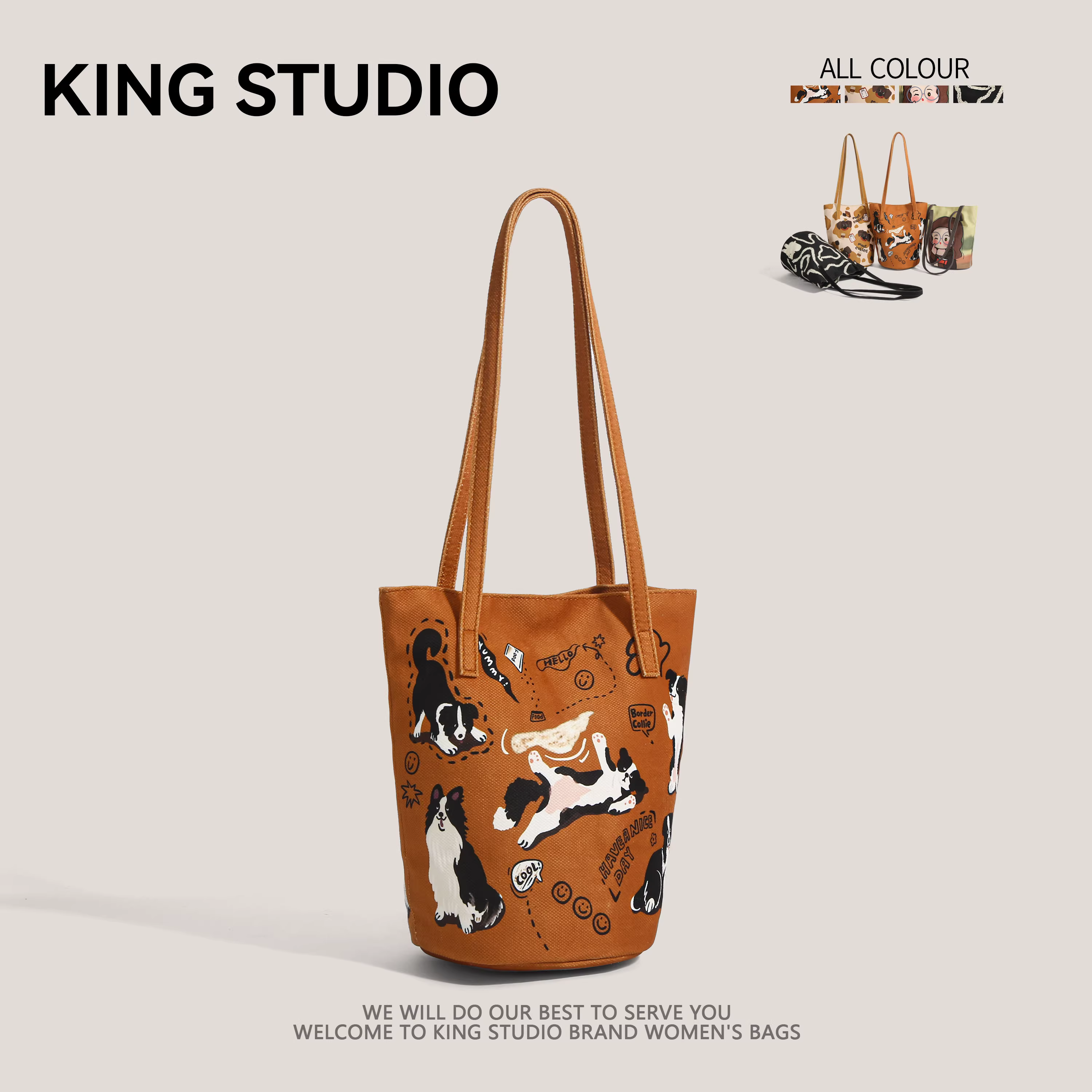 Túi tote vải bố phong cách học sinh dành cho nữ xuân hè 2025, mẫu mới thời thượng Hàn Quốc, túi đeo vai cỡ lớn, kiểu dáng năng động