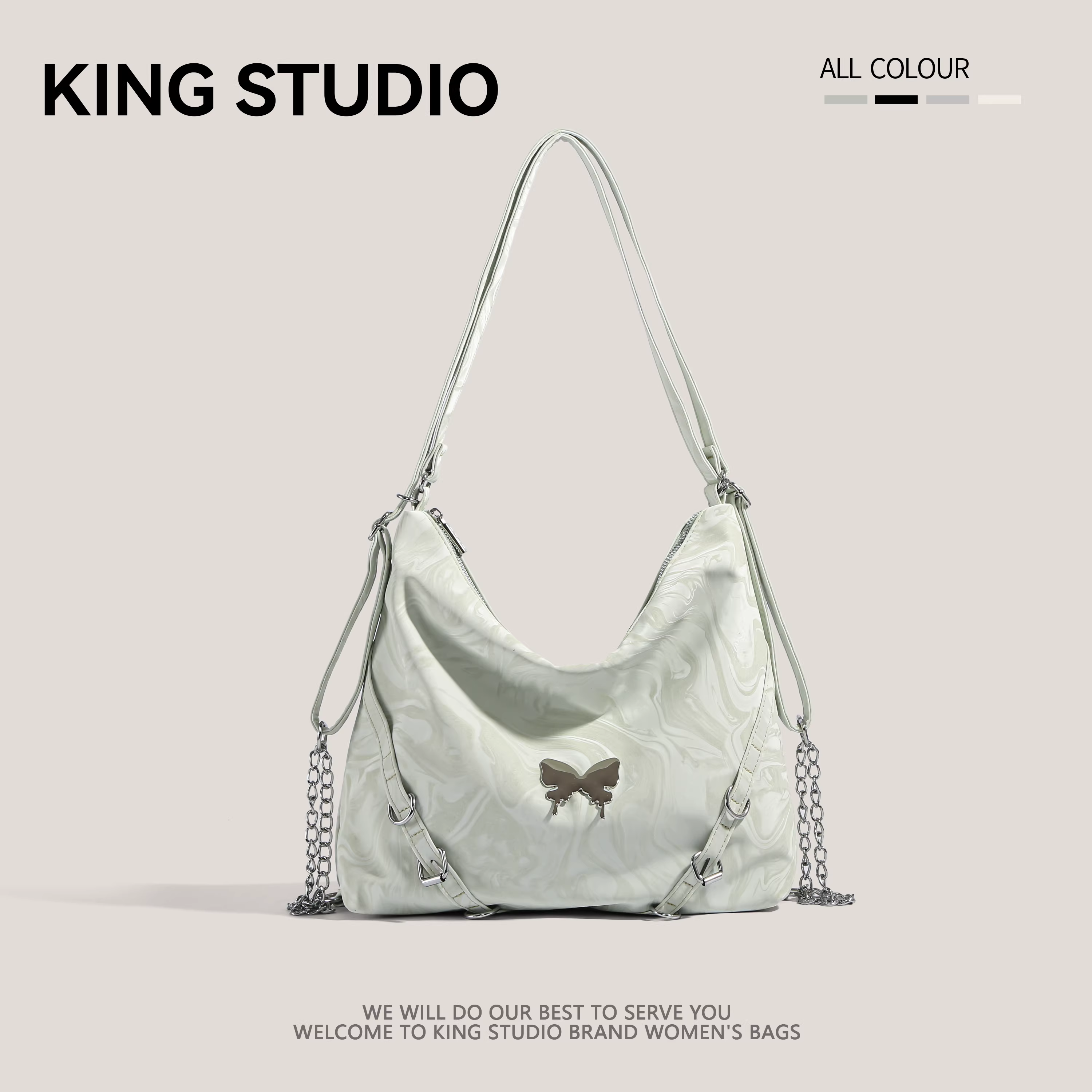 Ba lô đa năng thiết kế độc đáo dành cho nữ 2025, mẫu mới thời thượng, dung tích lớn, đa dụng, dùng làm túi đeo vai, đeo chéo, túi tote đi làm