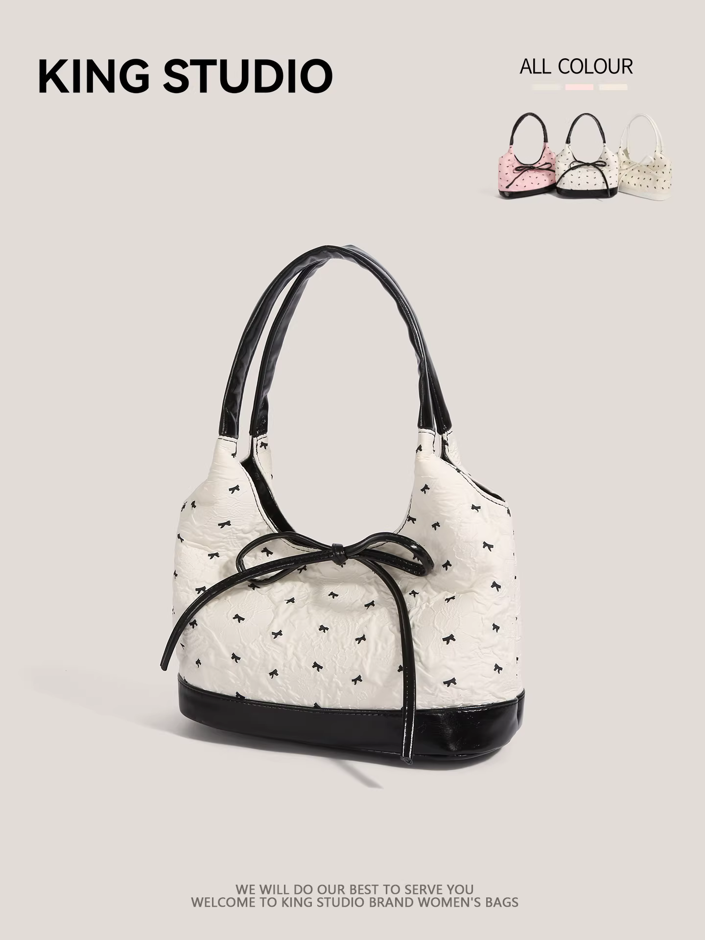 Túi nơ siêu hot dành cho nữ 2025, túi đeo vai/nách đa năng, thời trang, phù hợp đi làm.