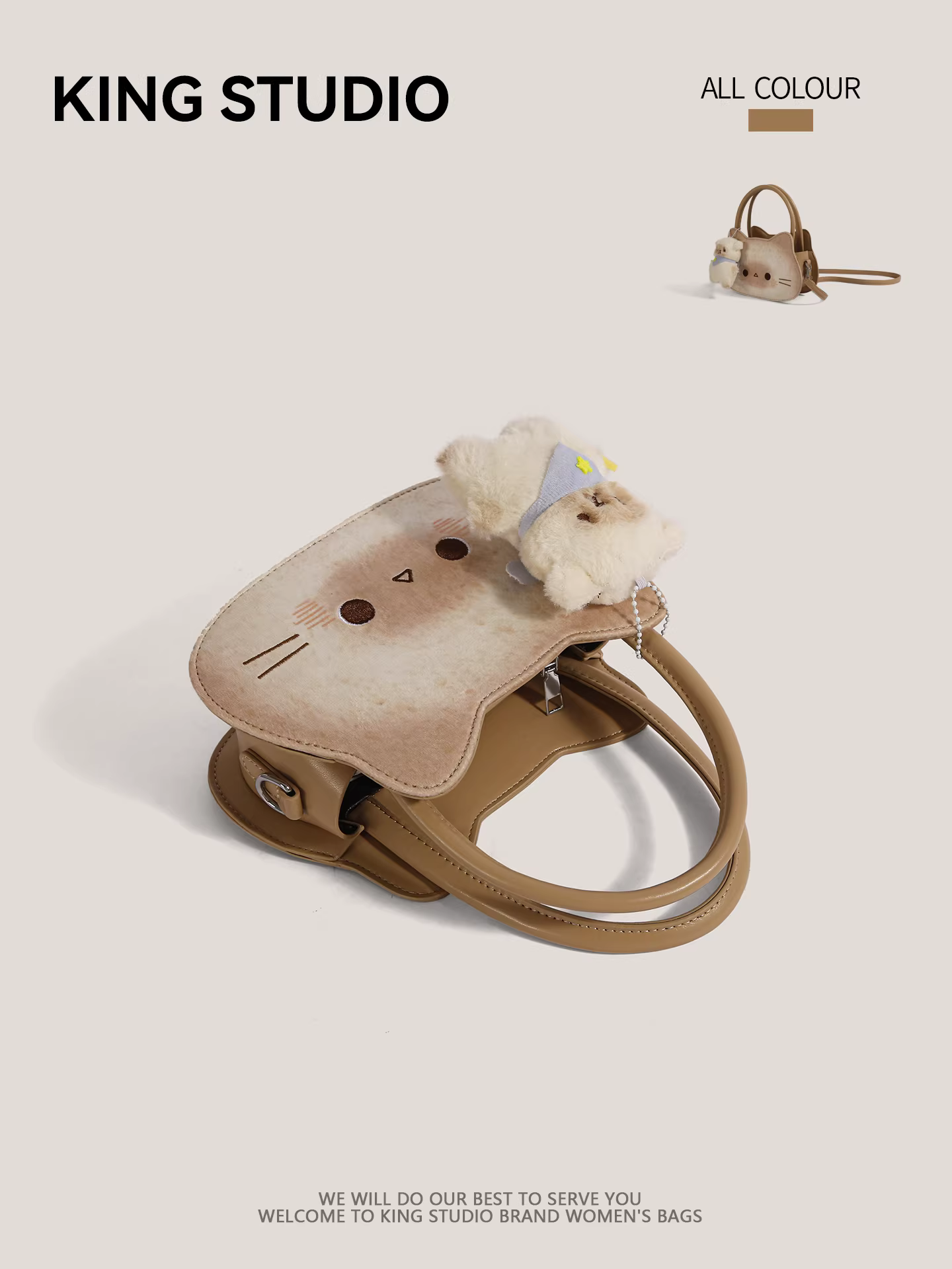 Túi xách hình mèo con dễ thương dành cho nữ 2025 Mẫu mới thời trang hè hoạt hình độc đáo đeo vai chéo