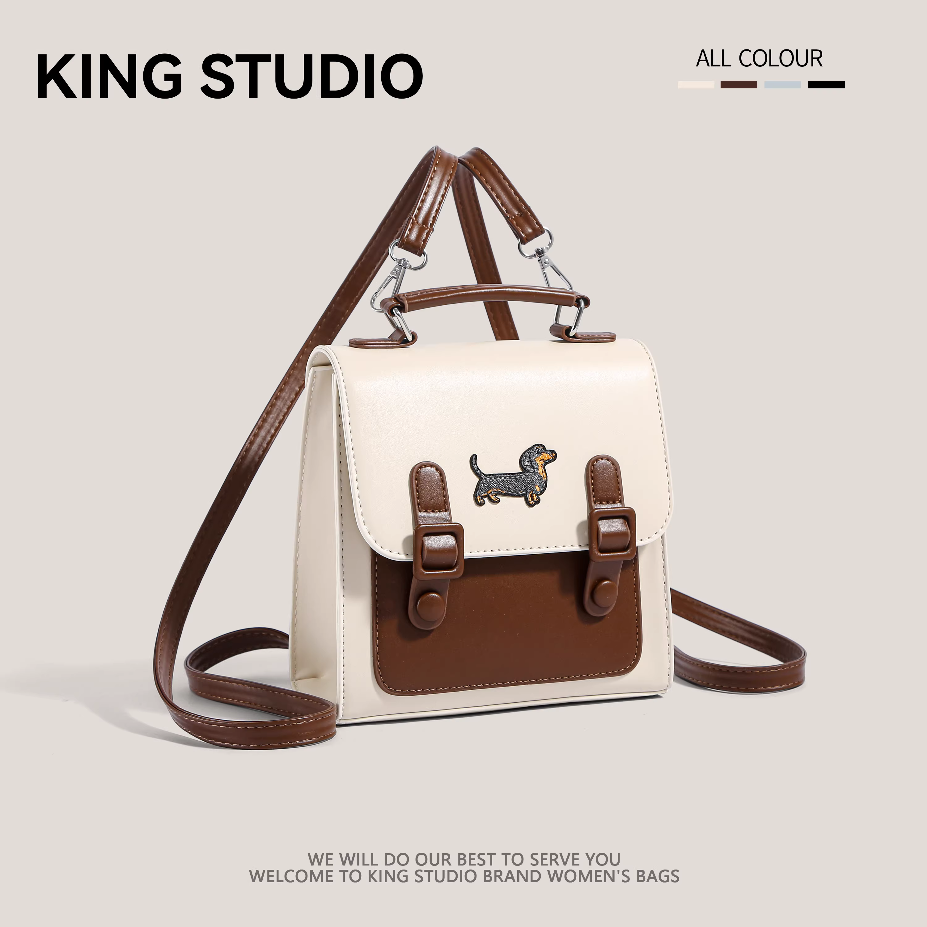 Ba lô cao cấp dành cho nữ 2025, kiểu dáng thời thượng, đa năng, phong cách học sinh, túi xách vuông nhỏ độc đáo, cặp sách học sinh