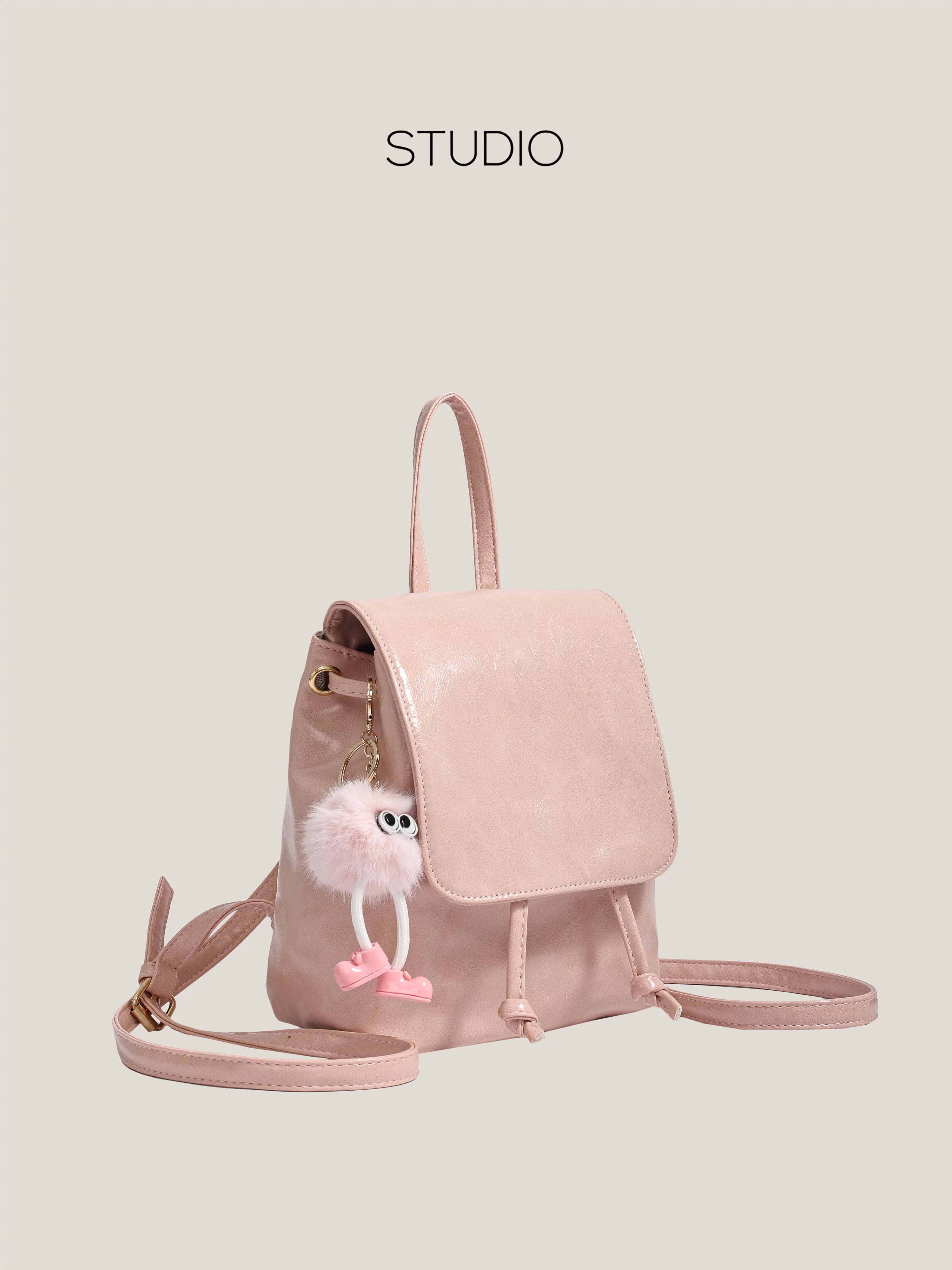 Ba lô DrinKing dành cho nữ, mẫu mới 2025, cao cấp, thời trang retro, đa năng, túi nhỏ.