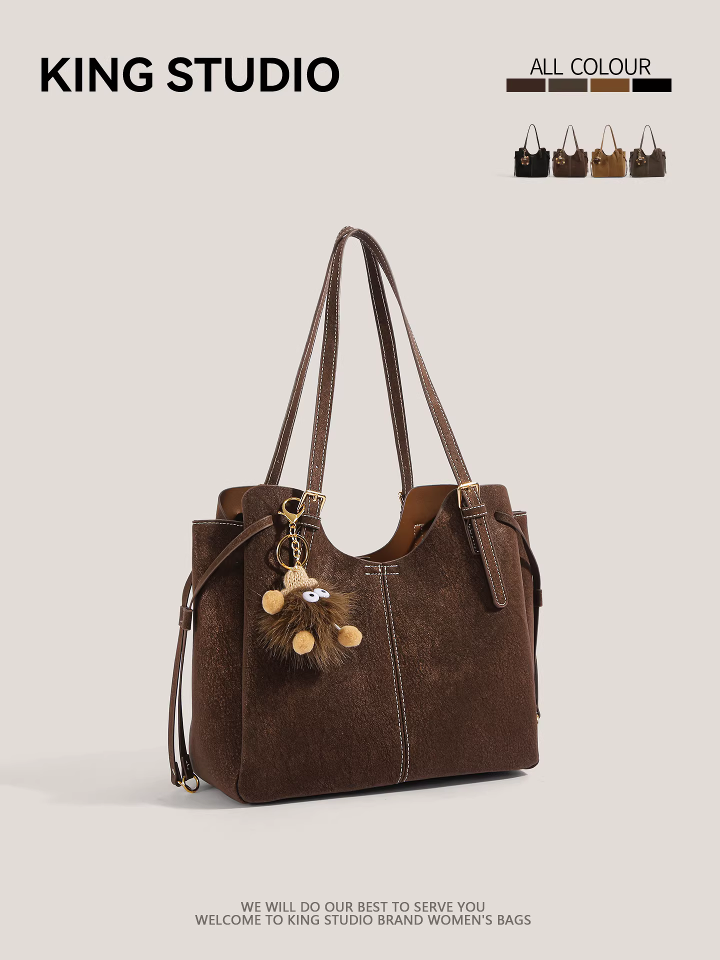 Túi tote cao cấp phong cách retro dành cho nữ, mẫu mới 2026, túi xách thời trang, dung tích lớn, đa năng, đeo vai, thích hợp đi làm