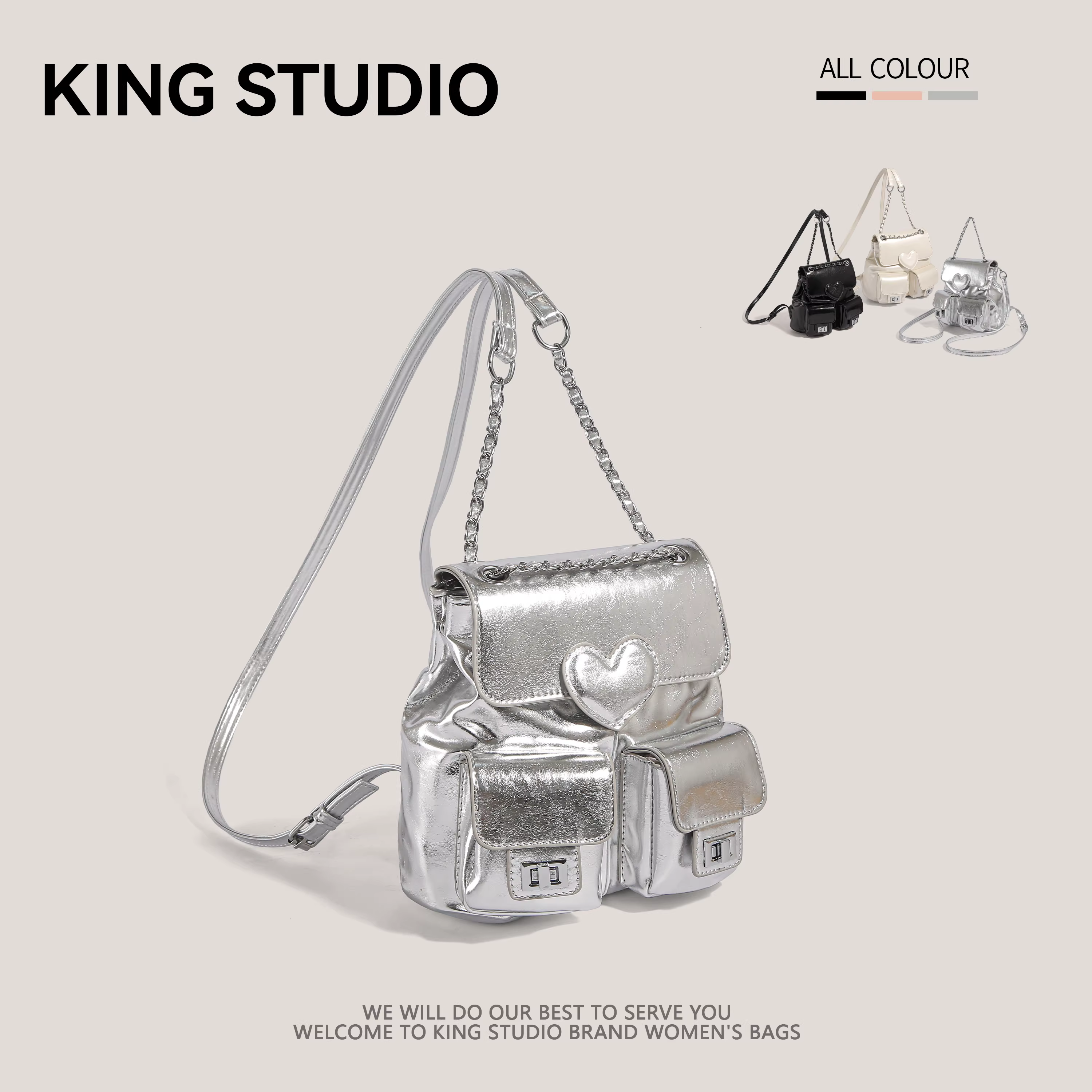 Ba lô nữ cao cấp, mẫu mới 2025, thời trang Hàn Quốc, đa năng, kiểu dáng xô, có dây đeo, túi du lịch