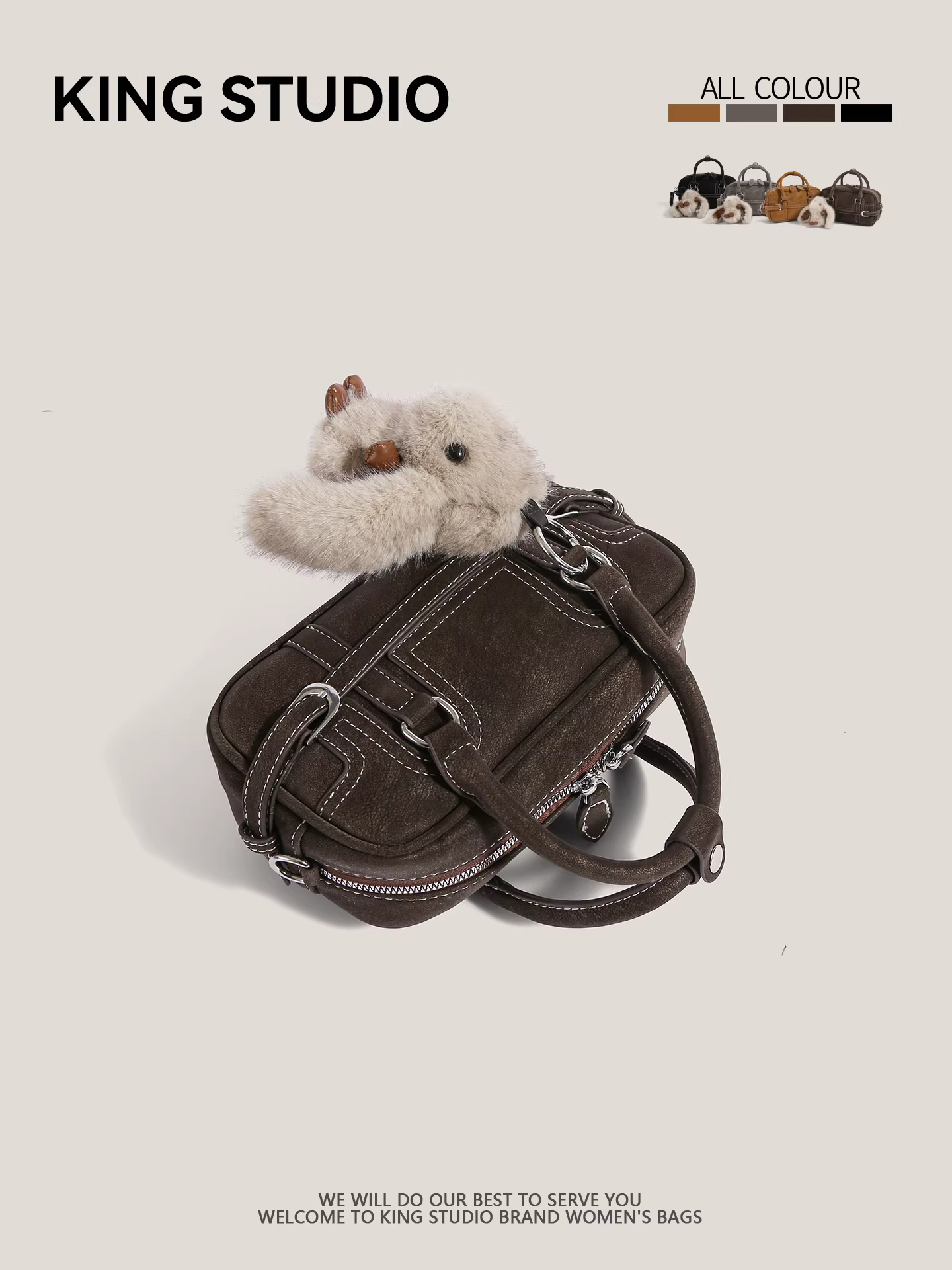 Túi bowling retro mờ kiểu dáng độc đáo dành cho nữ, mẫu mới 2026, túi gối cao cấp thời trang đa năng đeo vai đeo chéo