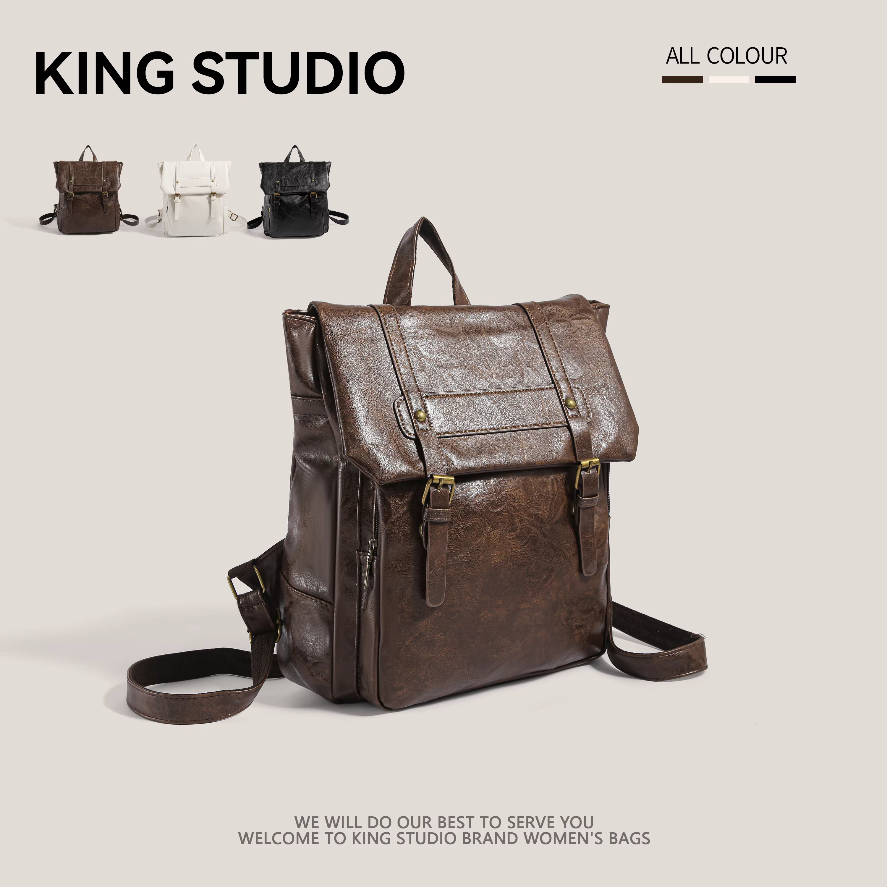 Ba lô retro nữ thời trang mới 2025 phong cách preppy, dung tích lớn, balo đi học, balo đi làm, túi tote