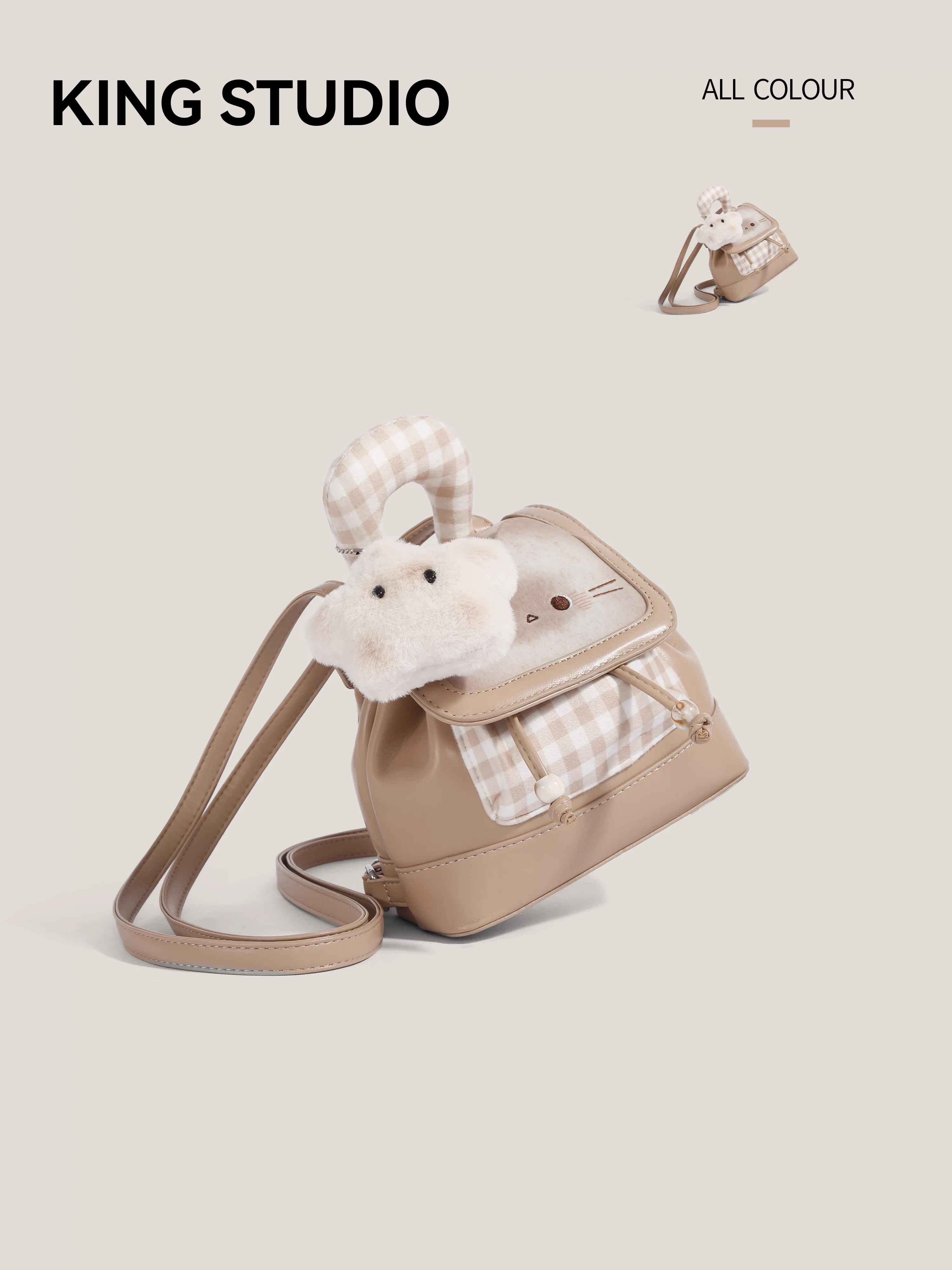 Ba lô mèo dễ thương dành cho nữ 2025 phong cách mới, đa năng, xách tay, đi học, đi làm