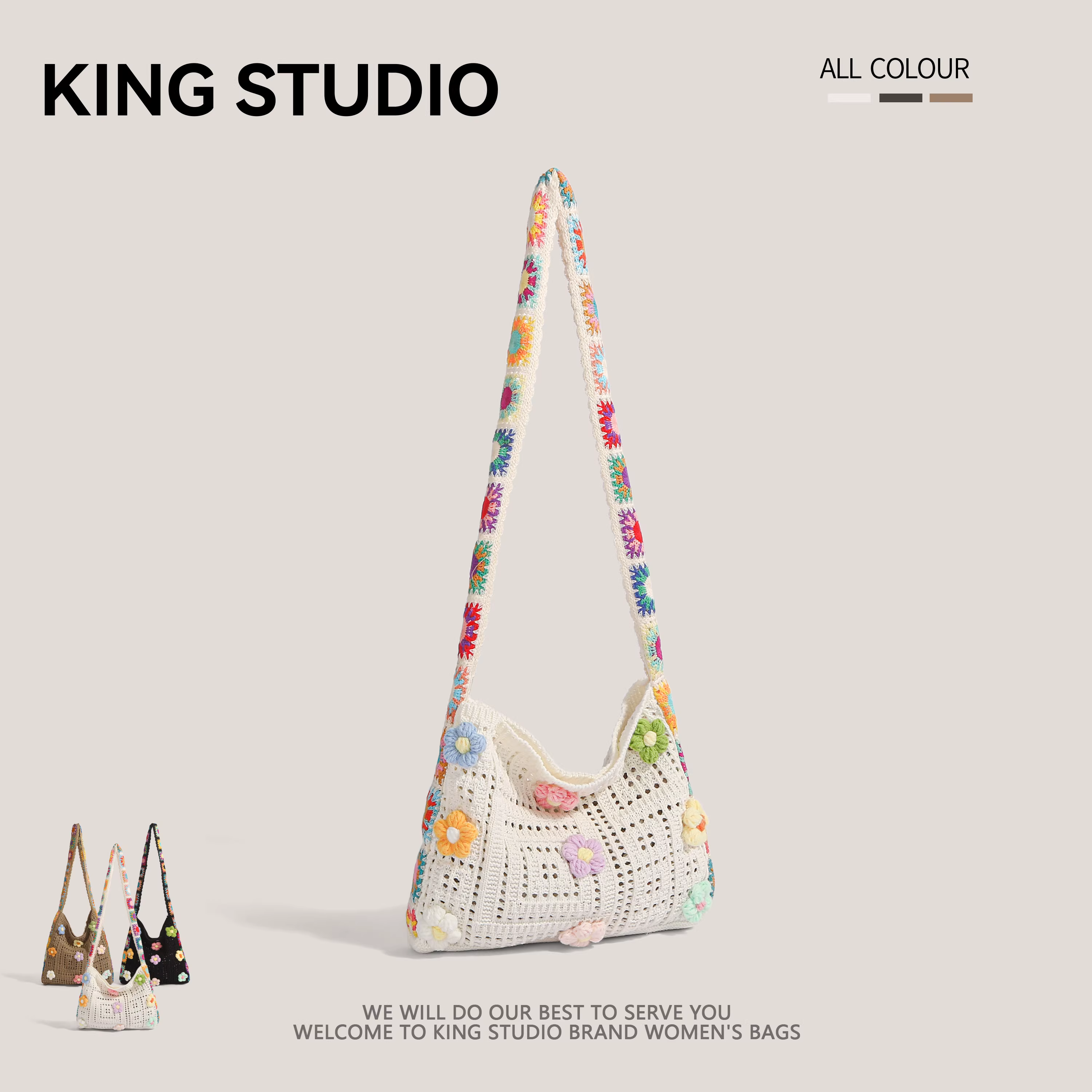 Túi xách nữ dệt hoa văn rỗng 2025, túi tote cỡ lớn, đi biển, du lịch, đeo vai, đeo chéo