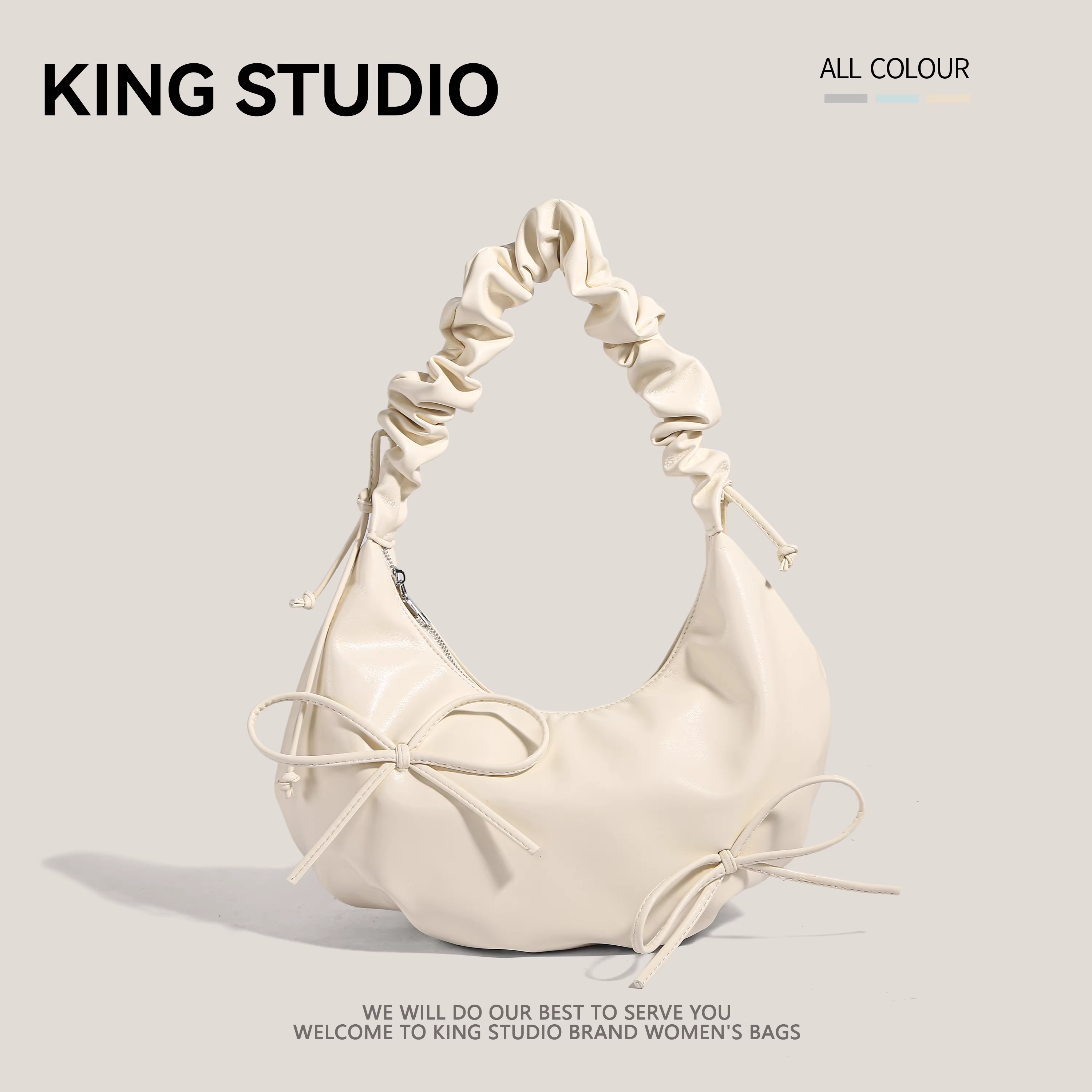 Túi đeo vai nơ xếp ly thiết kế độc đáo, túi mây dành cho nữ, mẫu mới 2025, chất liệu cao cấp, thời thượng, túi đeo nách