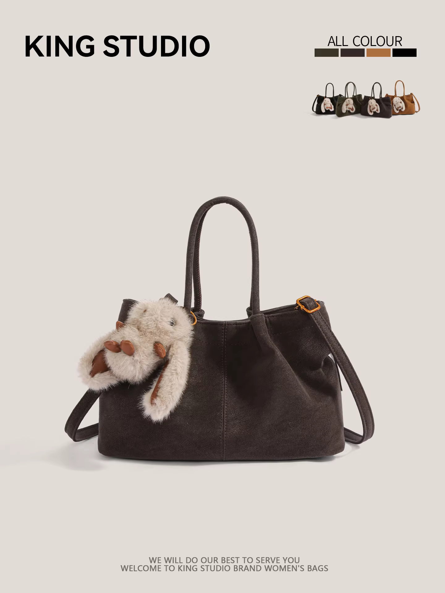 Túi tote phong cách hoang dã cao cấp dành cho nữ, mẫu mới thu đông 2025, thời trang retro, đa năng, đeo vai, đeo chéo