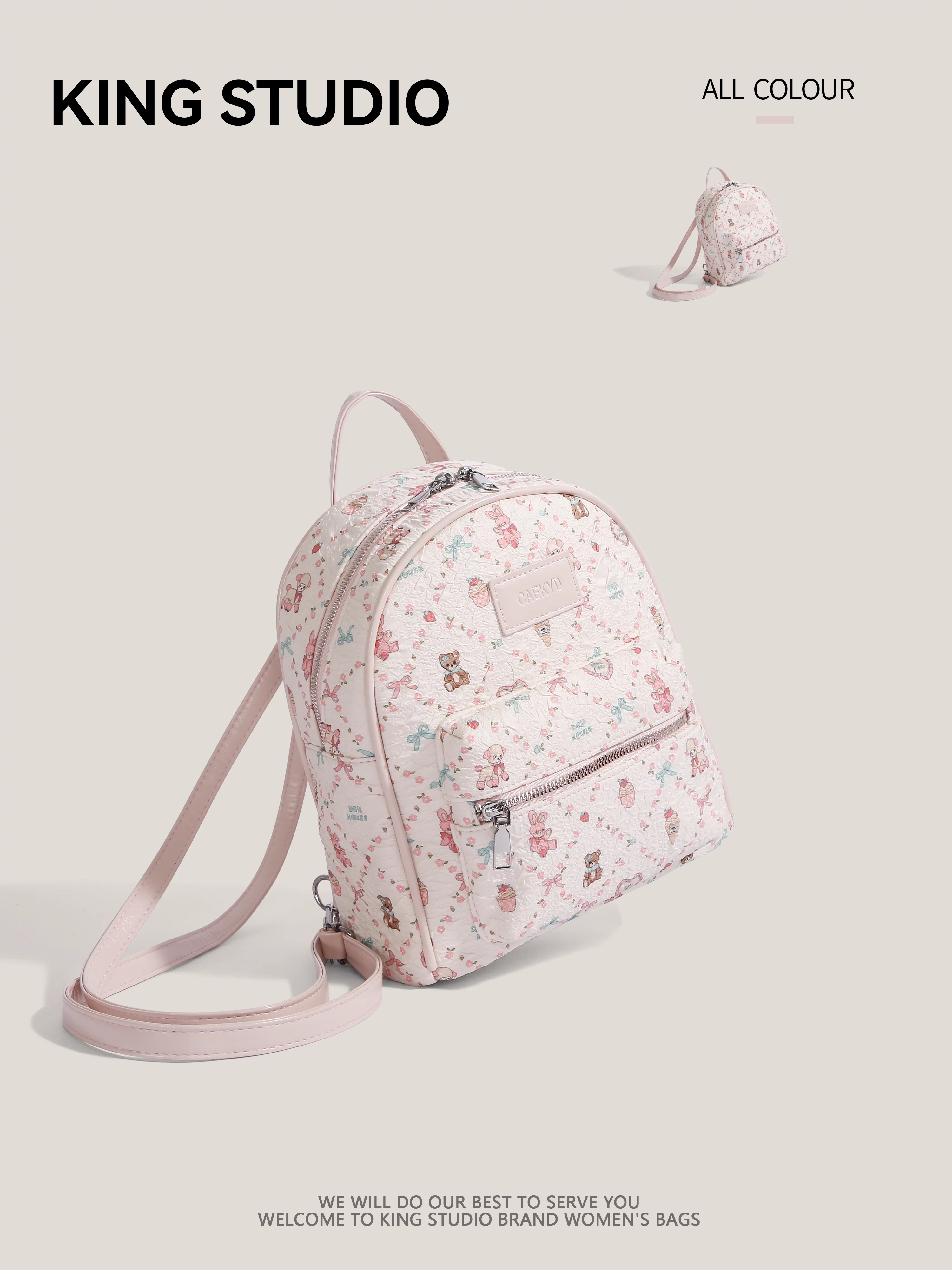 Ba lô thời trang phong cách ngọt ngào, mẫu mới hè 2026, đa năng, dung tích lớn, dành cho học sinh, đi làm