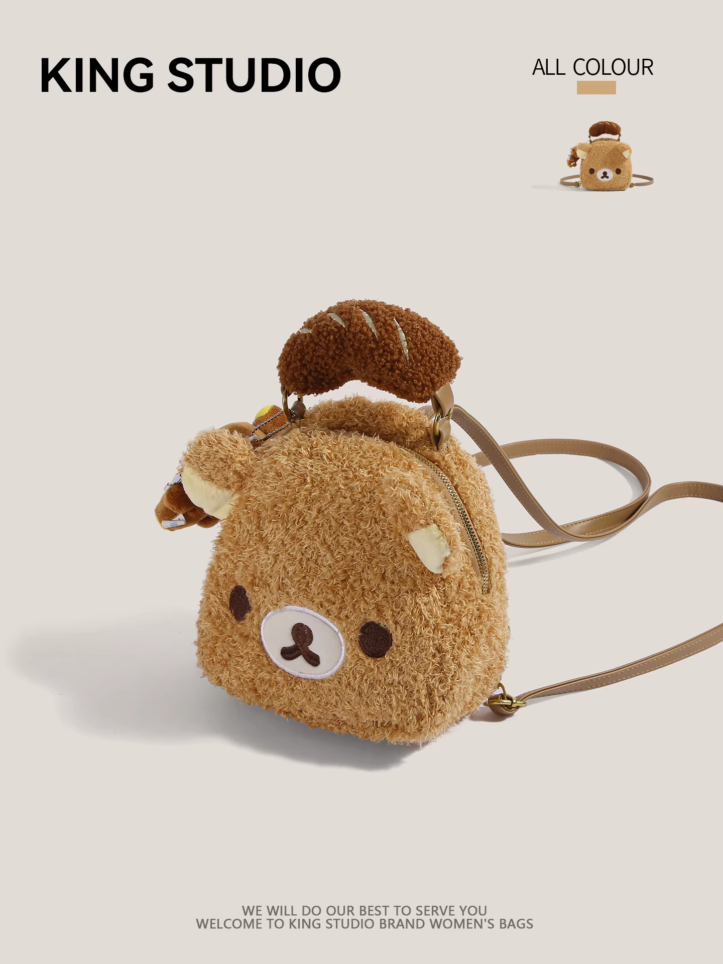 Ba lô Rilakkuma hoạt hình dễ thương dành cho nữ, mẫu mới 2026, phong cách học sinh, sinh viên, đi học, đi làm.