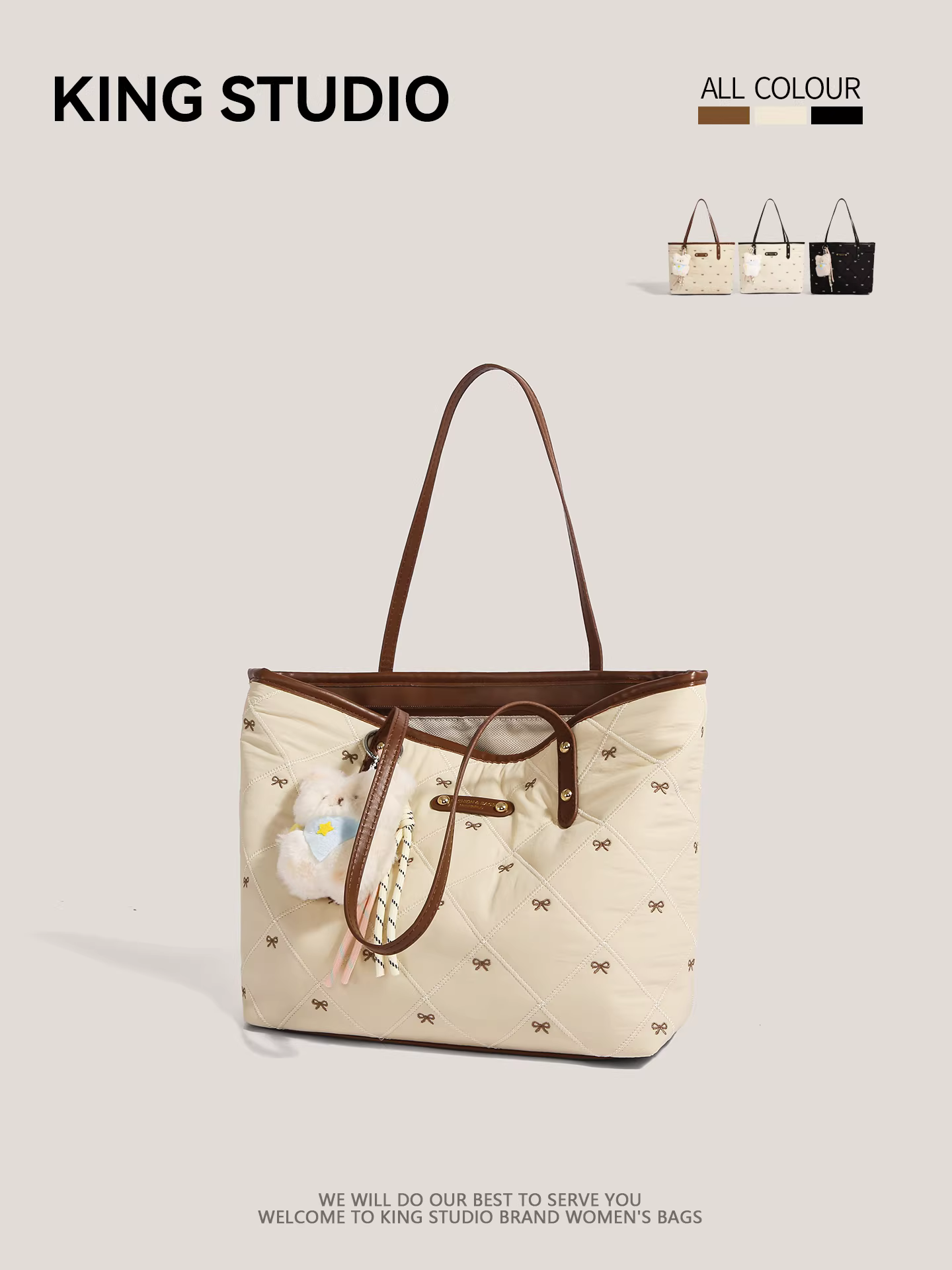 Túi tote cỡ lớn dành cho nữ, thiết kế độc đáo mùa thu đông 2025, túi đeo vai/nách thời trang, túi xách đi làm