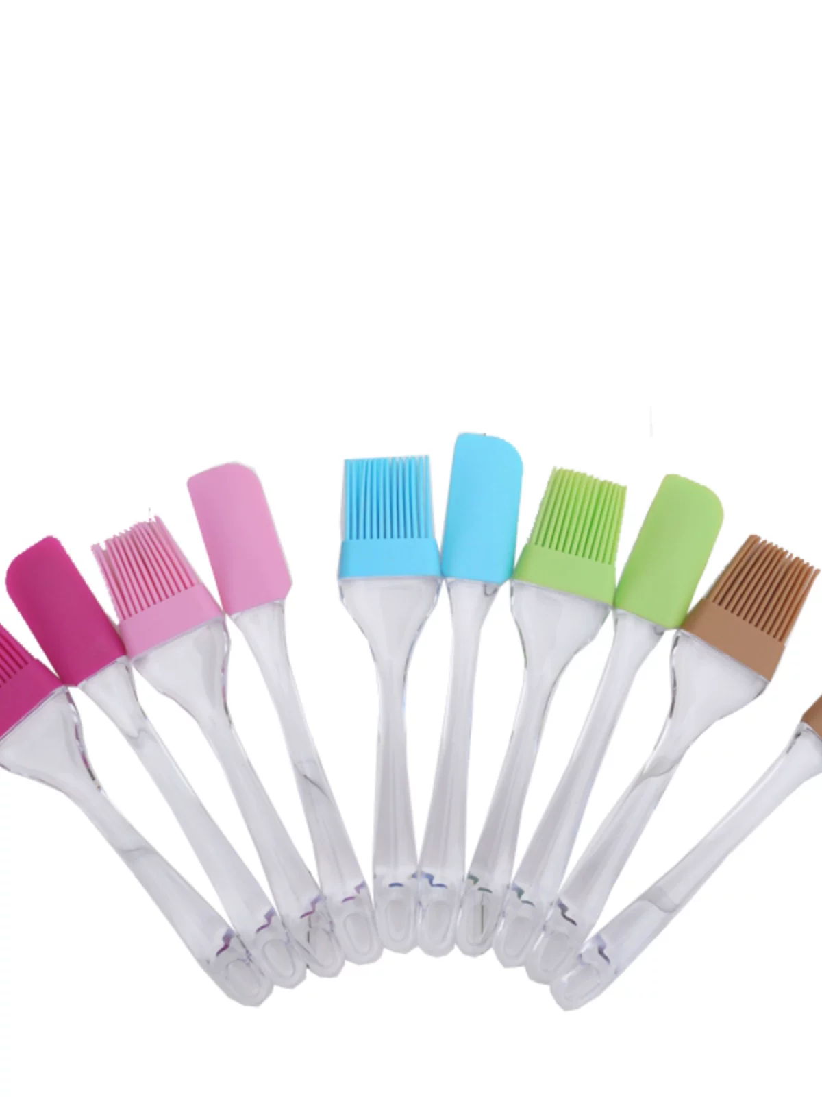 Bộ dụng cụ làm bánh bằng silicon: thìa, cọ, cọ dầu, thìa kem, chịu nhiệt độ cao 220 độ