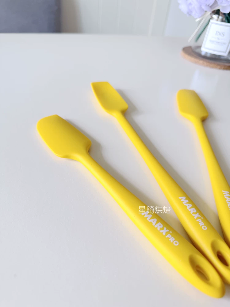 Dụng cụ làm bánh, thìa phết kem bơ macaron bằng silicon mềm tích hợp, xuất khẩu