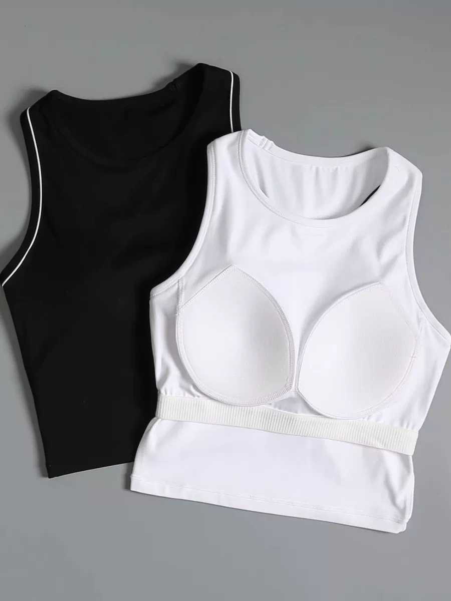 Áo tập yoga có đệm ngực dành cho nữ, áo ngực chạy bộ chống sốc, áo ngực thể thao tập luyện Pilates chuyên nghiệp để mặc bên ngoài
