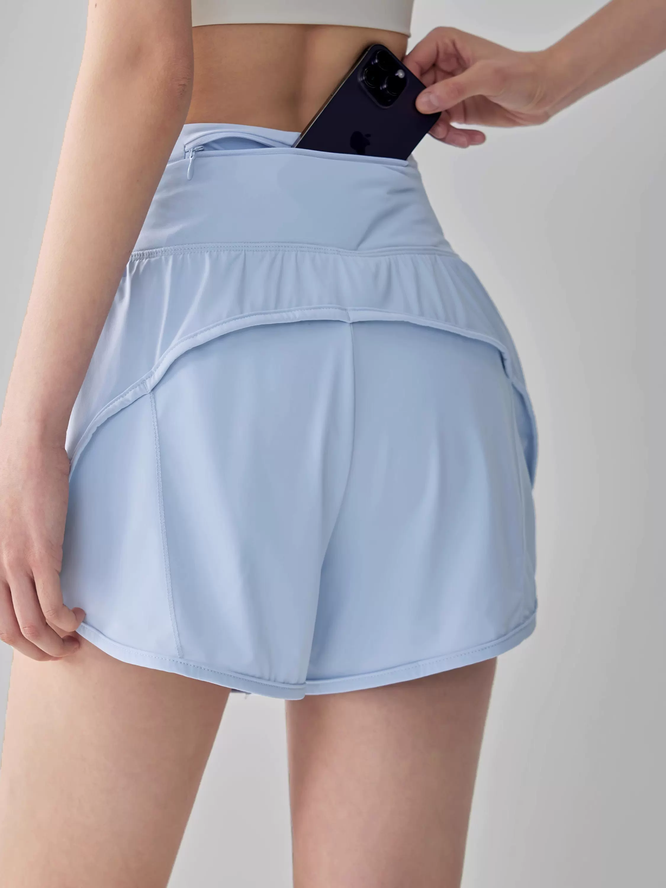 Quần short yoga thể thao nữ 2025 mới, nhanh khô, thoáng khí, chống lộ, dùng cho chạy bộ, tập luyện, thể dục mùa hè