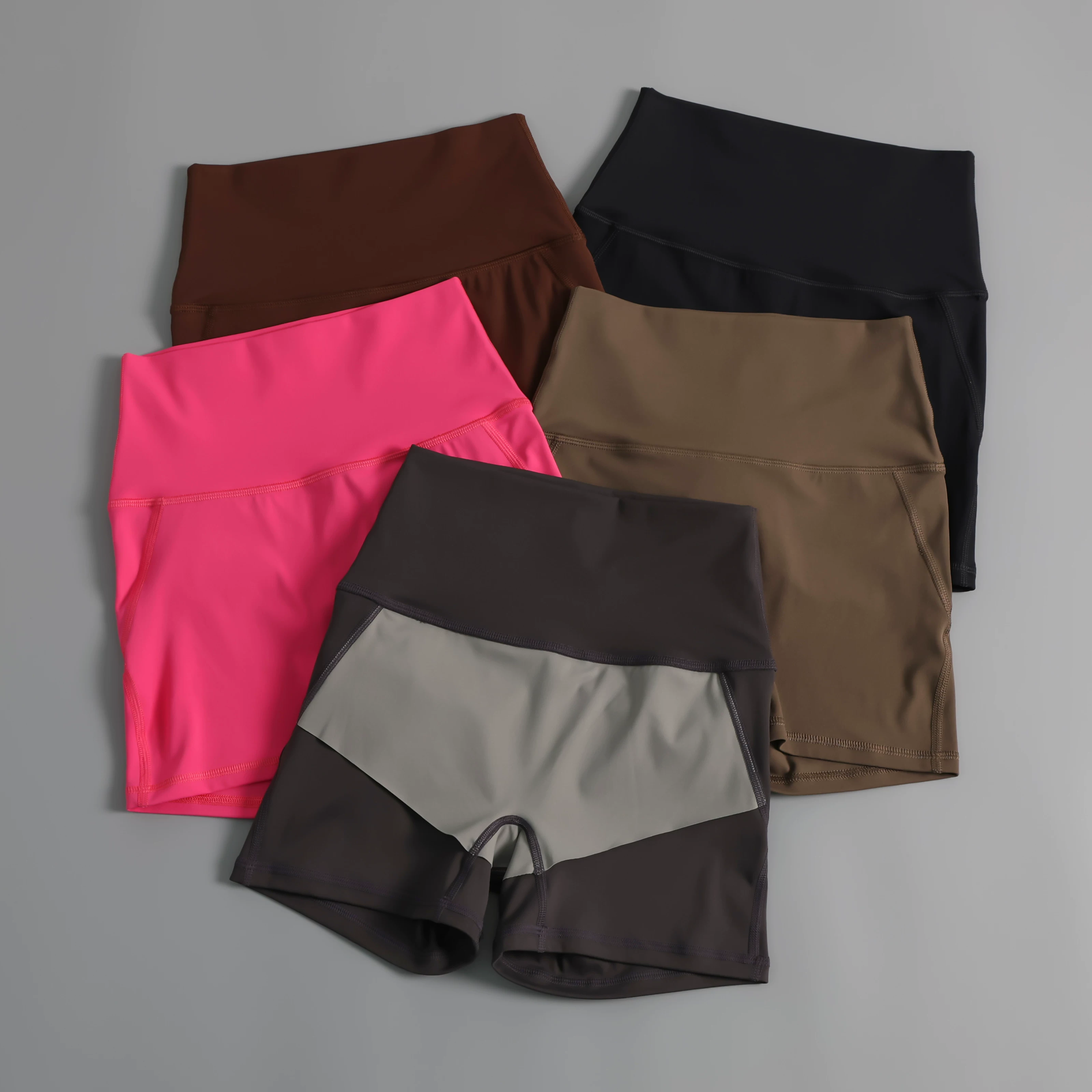 Quần short tập yoga nâng mông không cần mặc quần lót, quần tập thể dục cạp cao không gây khó chịu, quần short thể thao dành cho nữ mùa hè.