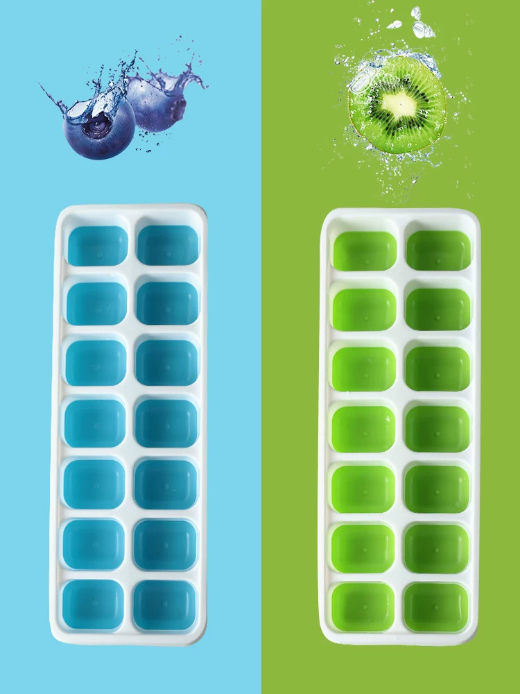 Hộp đá silicon, khuôn làm kem, khay đá tự làm, hộp đựng thực phẩm nhỏ sáng tạo dùng trong gia đình, hộp đá viên đông lạnh trong tủ lạnh