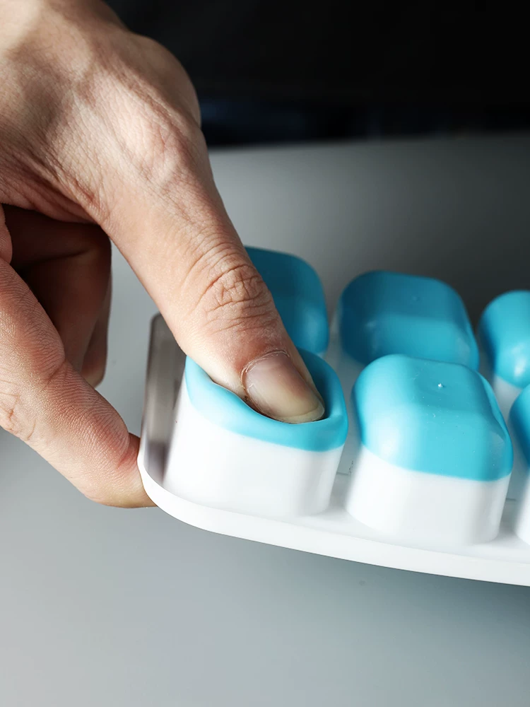 Hộp đá silicon, khuôn làm kem, khay đá tự làm, hộp đựng thực phẩm nhỏ sáng tạo dùng trong gia đình, hộp đá viên đông lạnh trong tủ lạnh