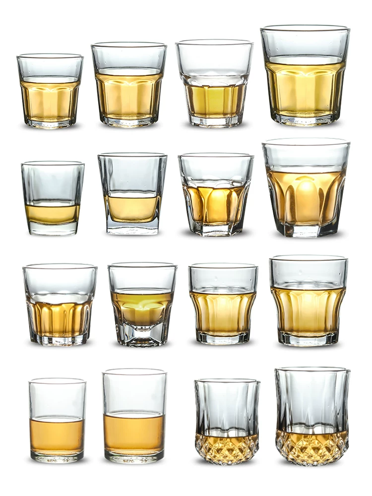 Ly bia hình bát giác thủy tinh cường lực sáng tạo quán bar KTV tại nhà ly rượu whisky 0.1kg ly rượu nước cồn nước ngoài ly rượu