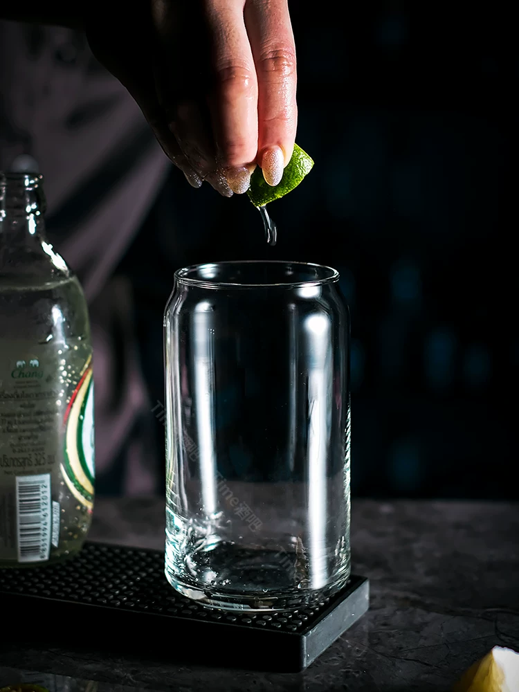Ly cocktail Mojito sáng tạo hình lon, thẩm mỹ cao, ly cola đẹp mắt trên Instagram, ly cocktail phổ biến.
