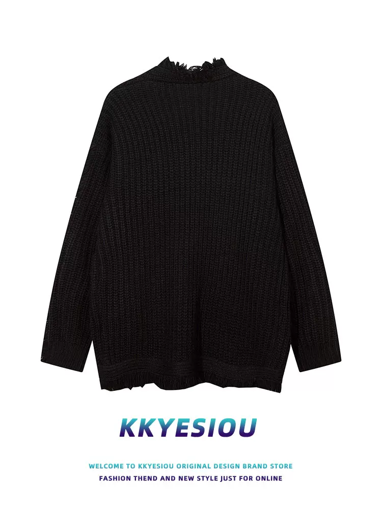 Áo cardigan dệt kim kiểu Mỹ cổ điển, thời thượng, phong cách retro, dành cho nam và nữ, áo khoác cặp đôi cá tính, kiểu vintage.