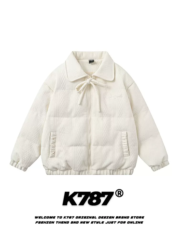 Áo khoác cotton nhung kiểu cổ điển K787 dành cho nam và nữ, áo khoác cotton dày màu trơn dành cho cặp đôi