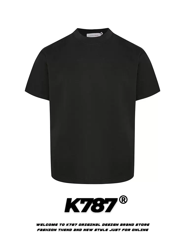 K787 Áo thun ngắn tay in hình bướm phong cách đường phố Mỹ dành cho nam và nữ, phong cách lười biếng, áo thường ngày vai thường cho mùa hè.