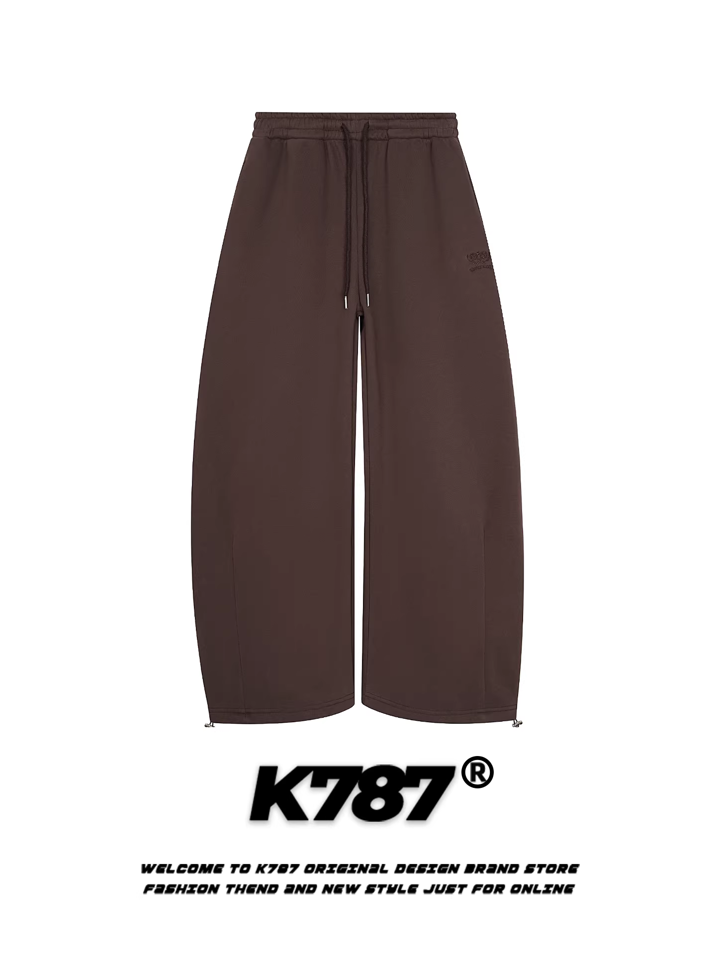 Quần thể thao lót lông cừu màu trơn kiểu Mỹ K787 dành cho nam và nữ, dáng rộng, ấm áp, dày dặn, quần ống rộng kiểu kiếm đôi dành cho cặp đôi