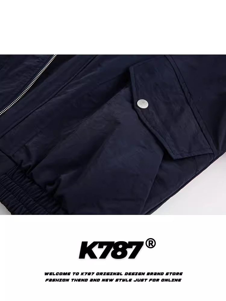 Áo khoác giả hai mảnh kiểu Mỹ cổ điển K787 dành cho nam và nữ, áo khoác denim phối màu trơn phong cách nông trại dành cho cặp đôi