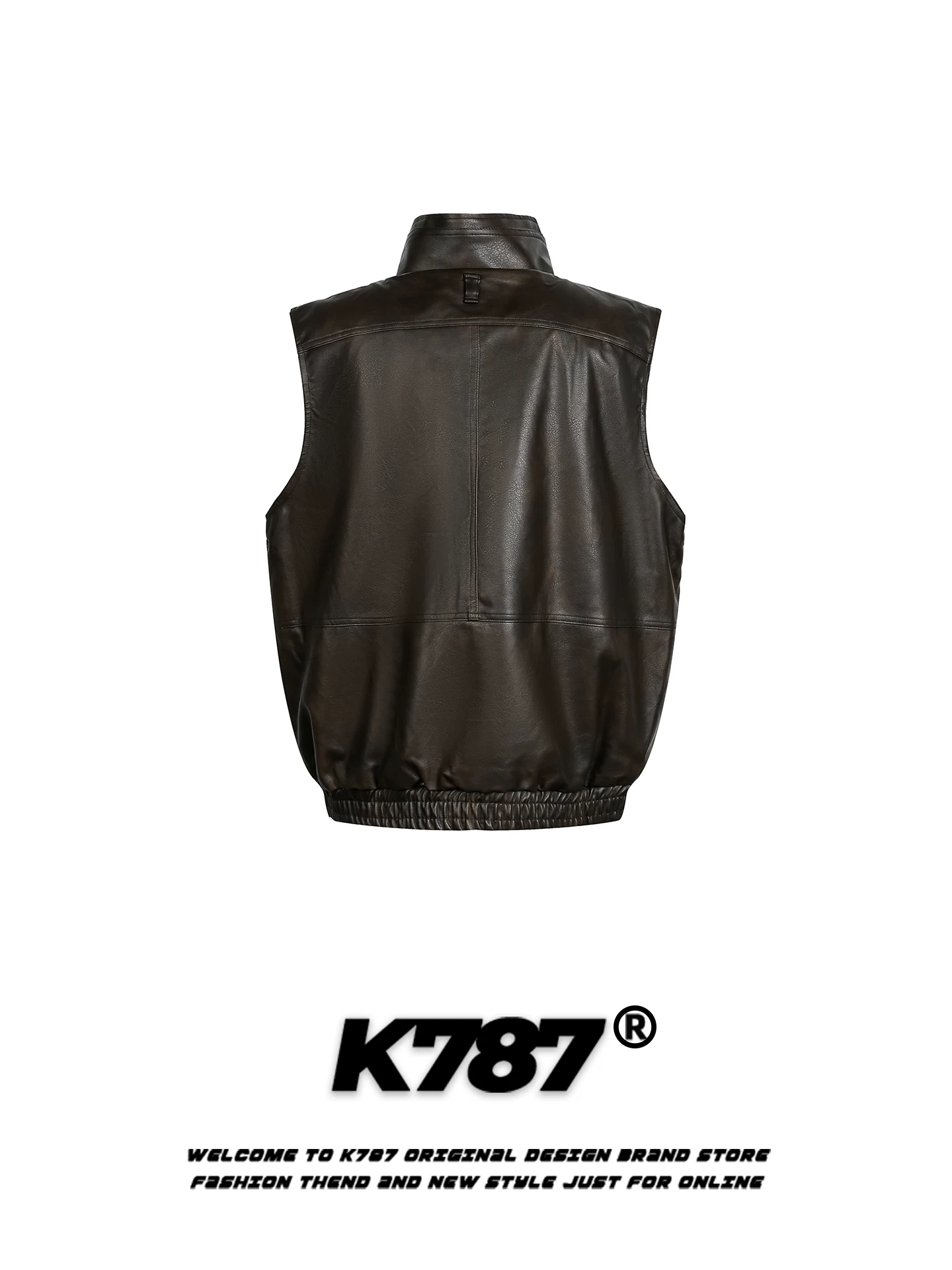 Áo khoác cotton cổ đứng kiểu Mỹ cổ điển K787 chất liệu da PU dành cho nam và nữ, mùa đông 2025, kiểu dáng thời thượng, ấm áp.