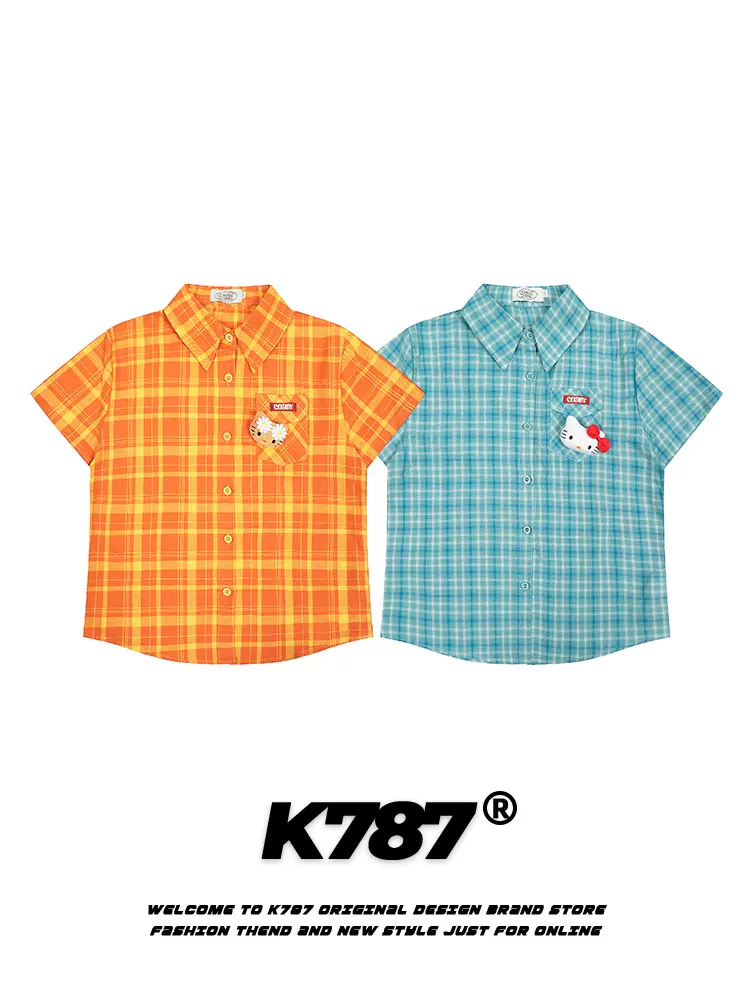 Áo thun nữ tay ngắn phong cách Kitty Cat K787 Summer Love BM, kiểu dáng dễ thương và cá tính, thiết kế cổ tròn, chất liệu thoải mái, phong cách năng động.