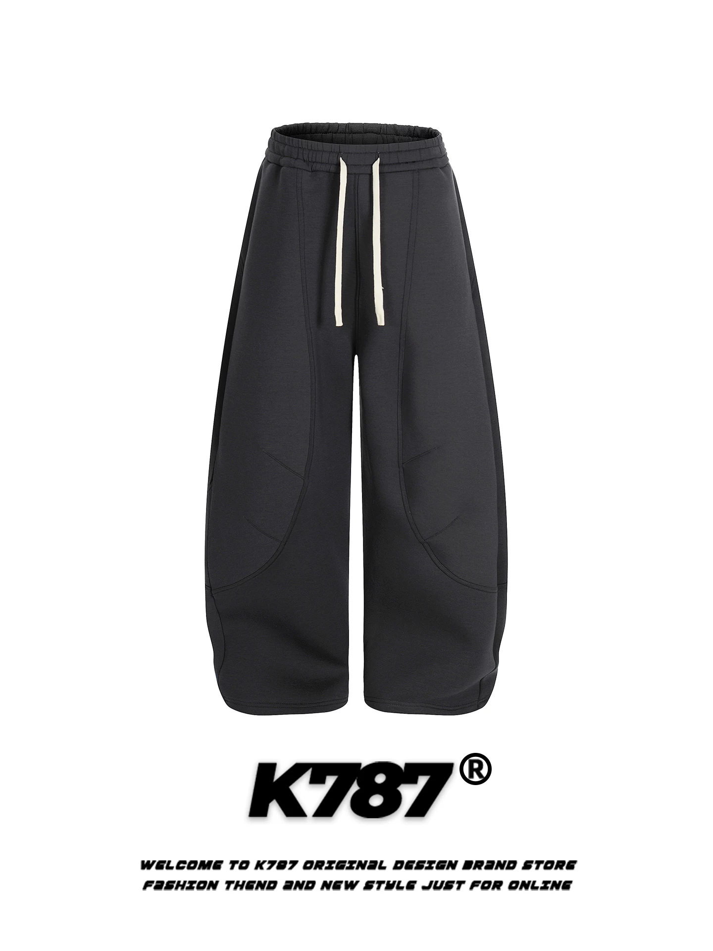 Quần jogger thể thao unisex dáng rộng phong cách Mỹ cổ điển, thiết kế ghép mảnh, dây rút, chất liệu mềm mại, thích hợp cho khiêu vũ đường phố.