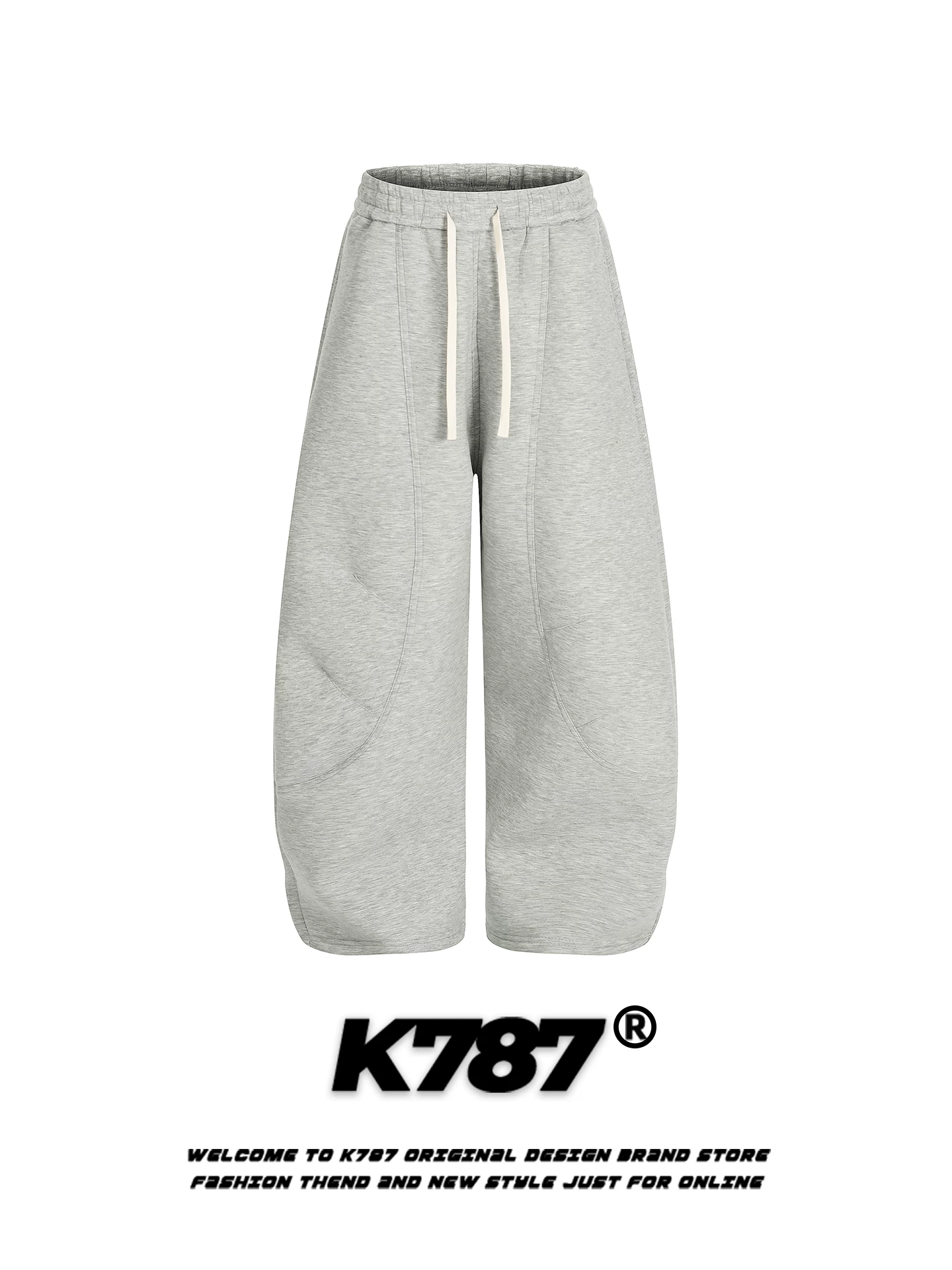 Quần jogger thể thao unisex dáng rộng phong cách Mỹ cổ điển, thiết kế ghép mảnh, dây rút, chất liệu mềm mại, thích hợp cho khiêu vũ đường phố.