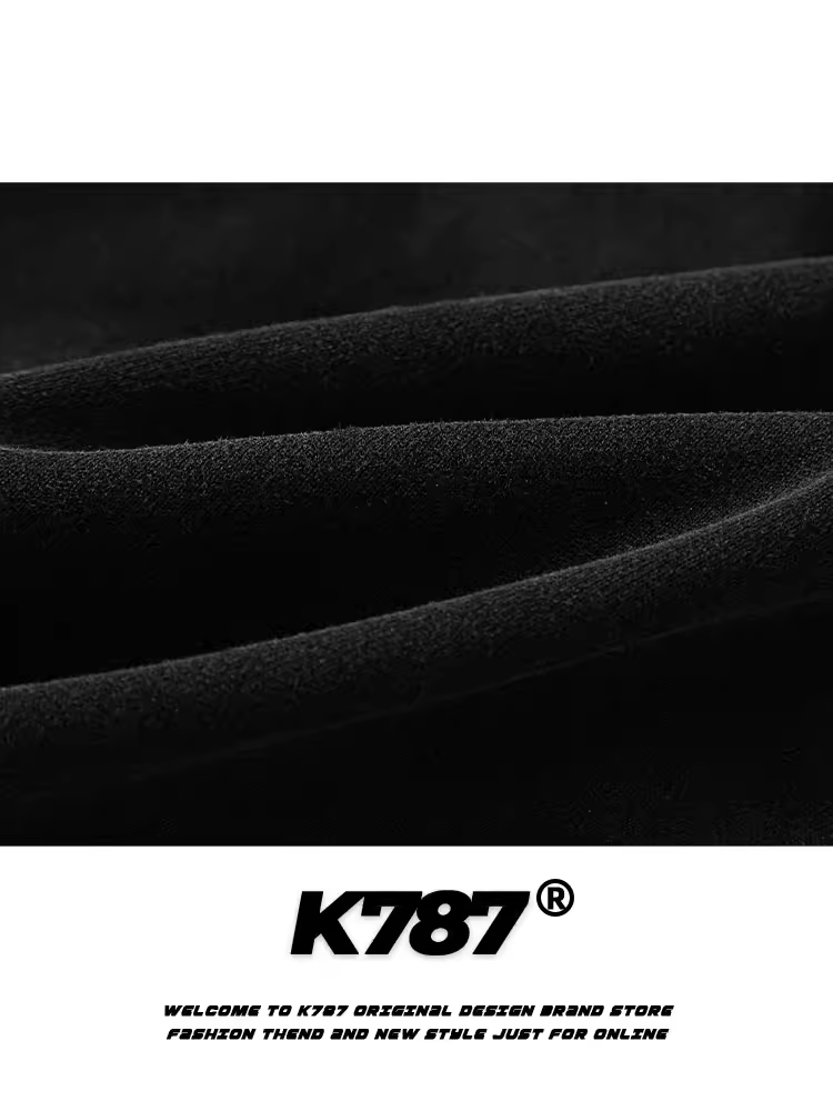 Quần short unisex K787 kiểu Mỹ cổ điển, chất liệu trơn, dáng xuông, cạp cao, ống rộng, bo gấu.