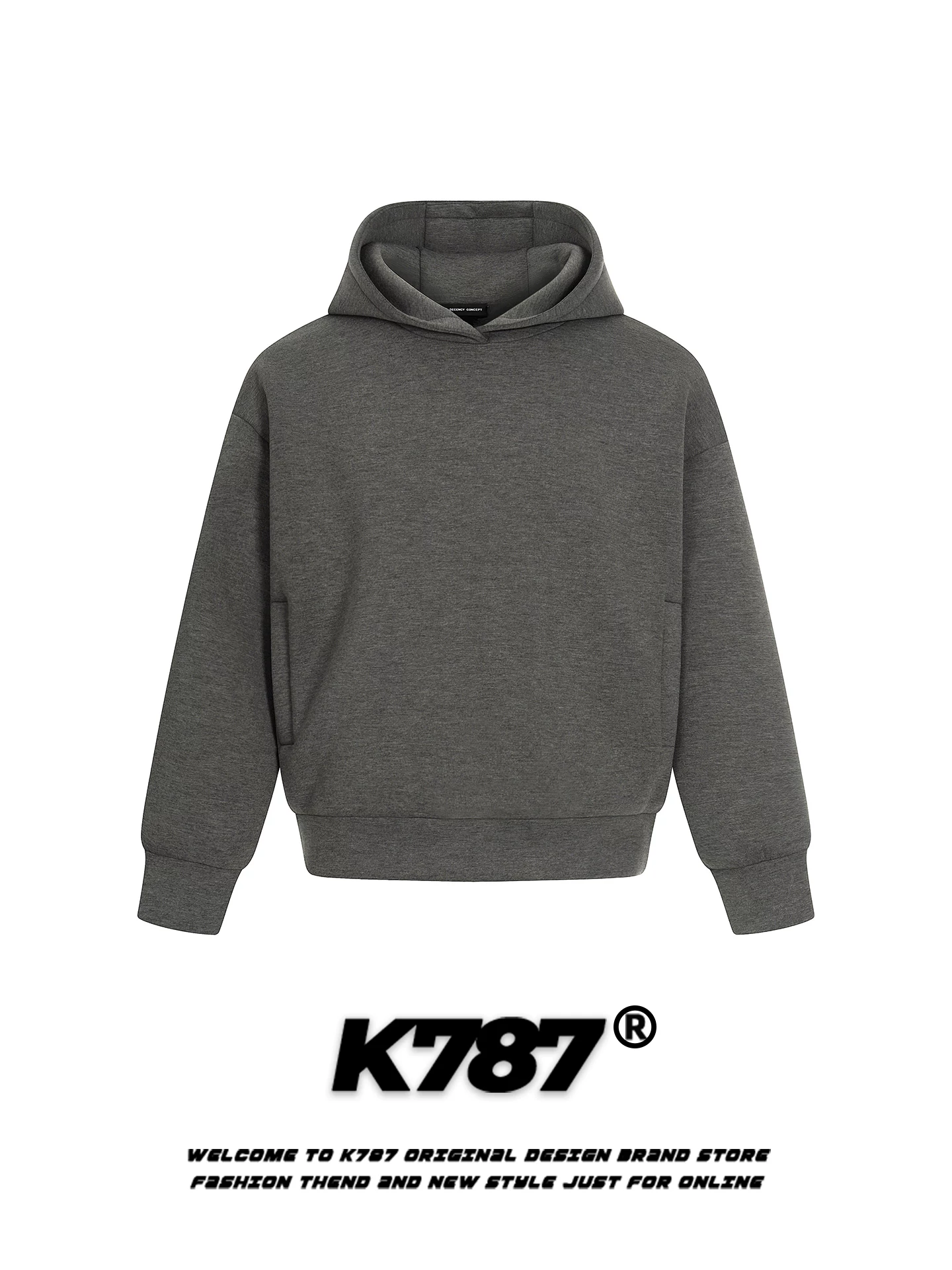 Áo hoodie K787 kiểu Mỹ cổ điển, đơn giản, có mũ, dành cho nam và nữ, thương hiệu thời thượng, dáng rộng, phong cách thường ngày, đa năng.