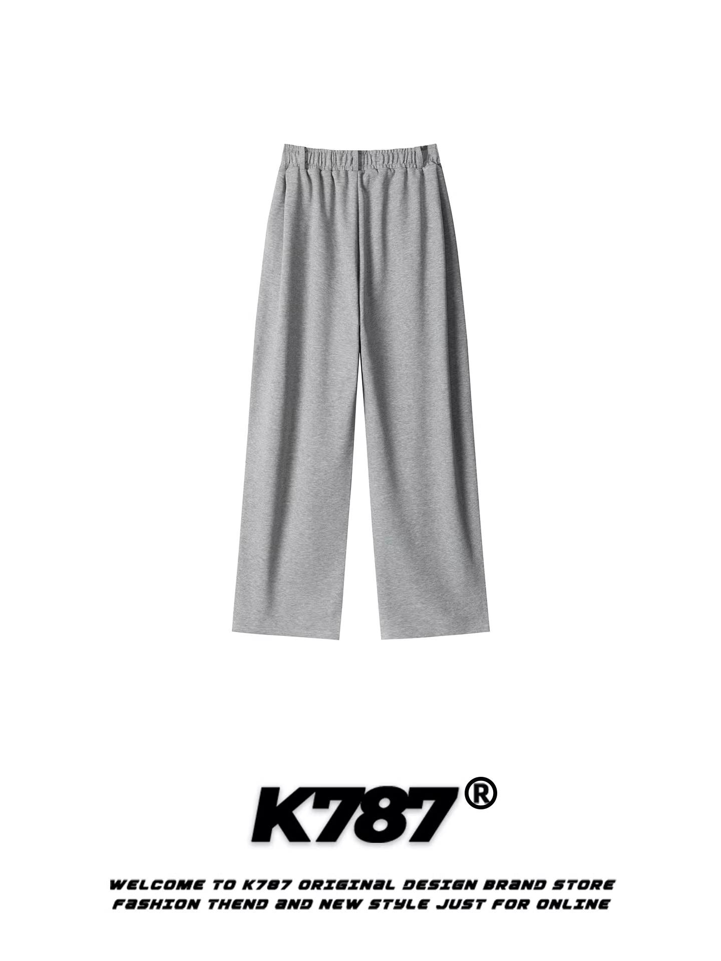 Quần âu nữ K787 kiểu Mỹ cổ điển, cạp cao, dáng suông, màu trơn, buộc dây, thích hợp đi làm