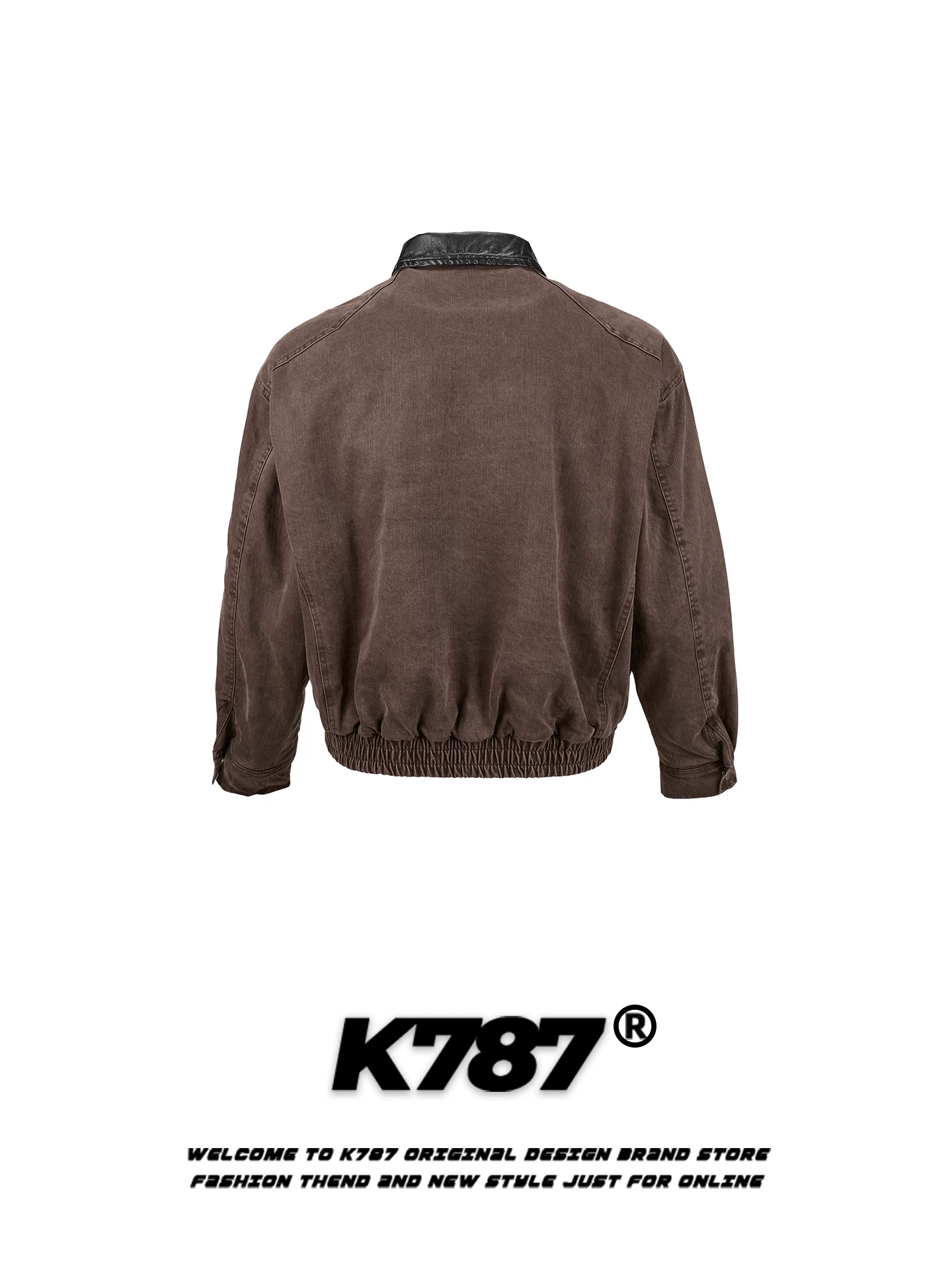 Áo khoác cotton kiểu Mỹ cổ điển K787 chất liệu tre cotton, thiết kế cổ điển, dành cho nam và nữ, dáng rộng, ấm áp và dày dặn, kiểu áo khoác đôi phong cách nông trại.