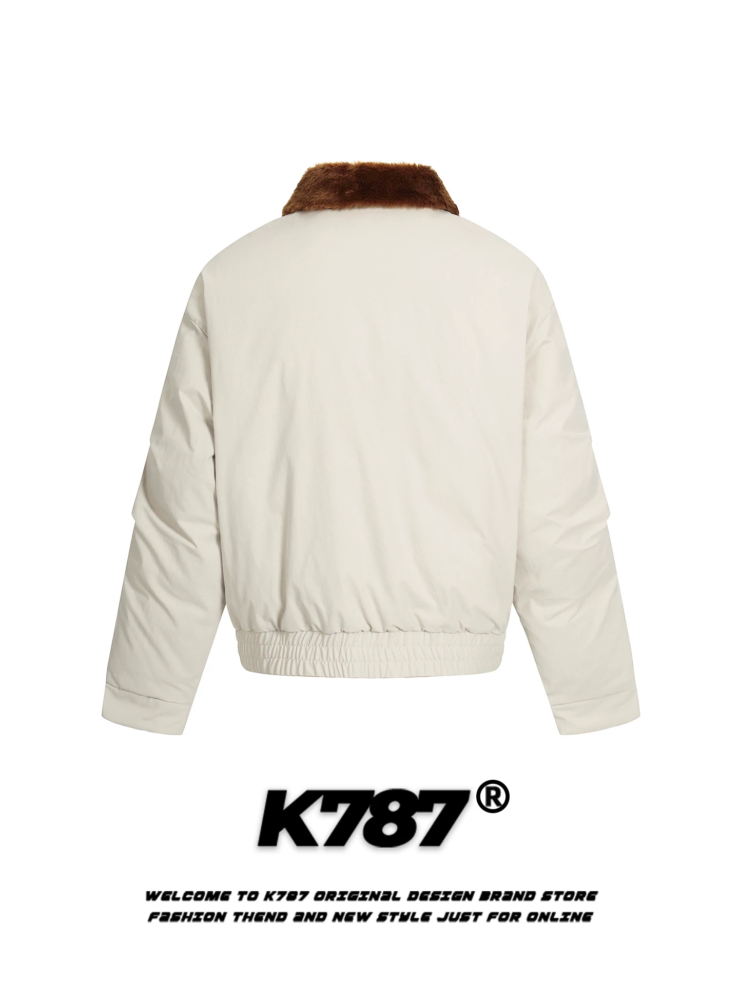 Áo khoác len cừu cổ điển kiểu Mỹ K787, chất liệu cotton, dành cho nam và nữ, dáng rộng, ấm áp và dày dặn, chất liệu cotton sạch sẽ, thích hợp cho mùa đông.