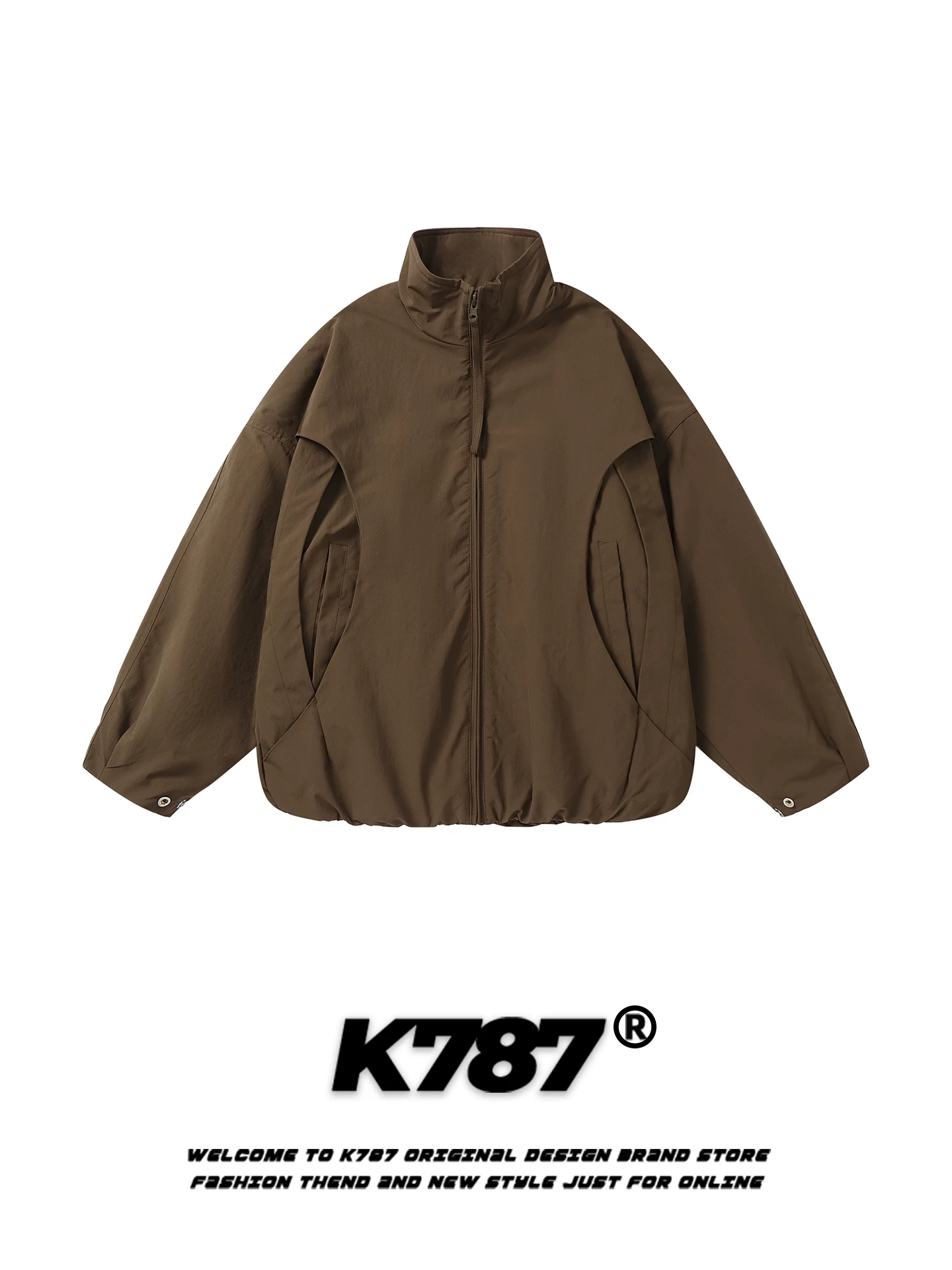 Áo khoác cotton cổ đứng thiết kế theo phong cách retro Mỹ K787 dành cho nam và nữ, áo khoác cotton dày dặn và ấm áp mùa đông dành cho cặp đôi, hợp thời trang.