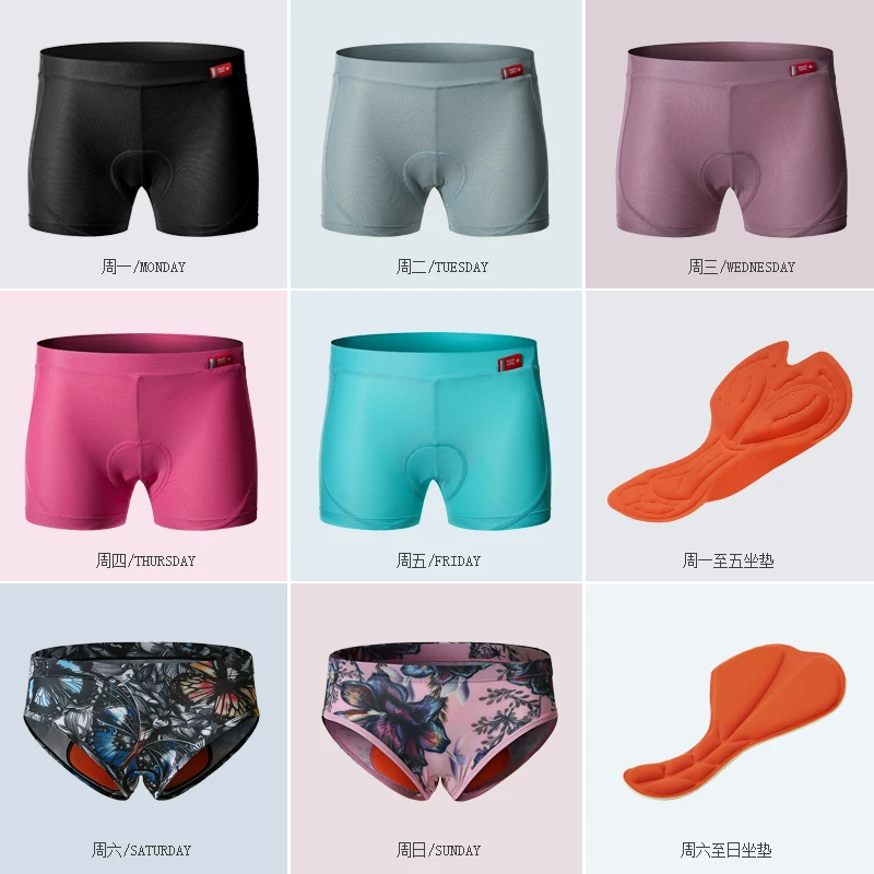 Quần lót đi xe đạp Santic, quần short đạp xe quay, quần short đạp xe có đệm dành cho nữ.