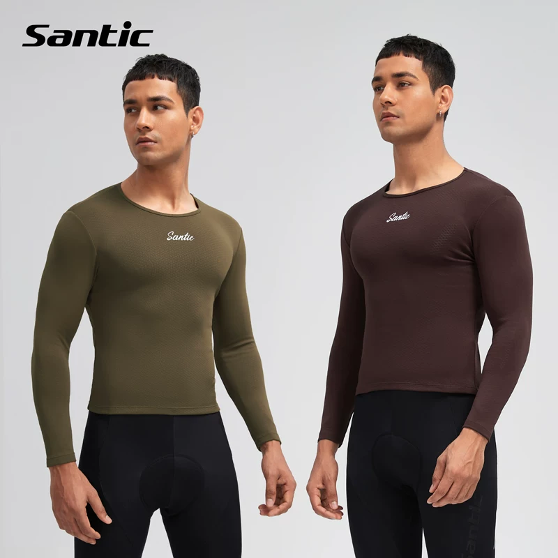 Quần lót dài tay nhanh khô mùa thu đông Santic Áo thun đi xe đạp đường trường có độ đàn hồi cao thấm mồ hôi dành cho nam