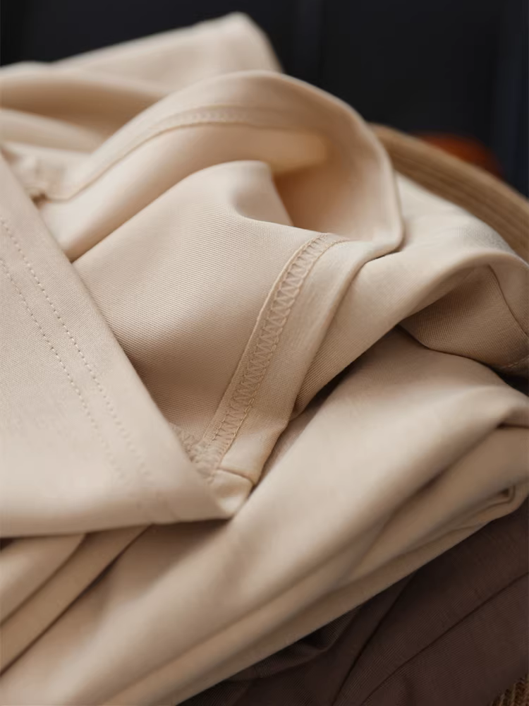 Quý ông sợi học Yasel! Quần dài dáng rộng lưng cao co giãn mềm mại và bay bổng, quần ống đứng ôm dáng dành cho nữ, mùa hè.