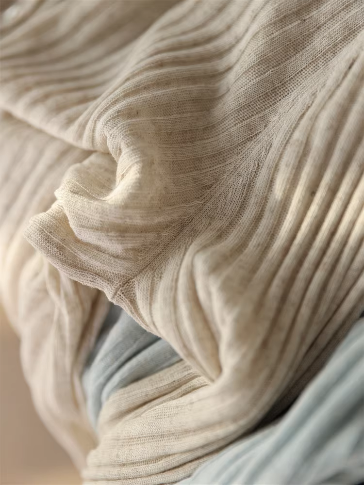 Áo cardigan dệt kim cổ tròn chất liệu vải lanh Lyocell thoáng khí, ôm dáng, mỏng nhẹ, dành cho nữ mùa xuân/hè