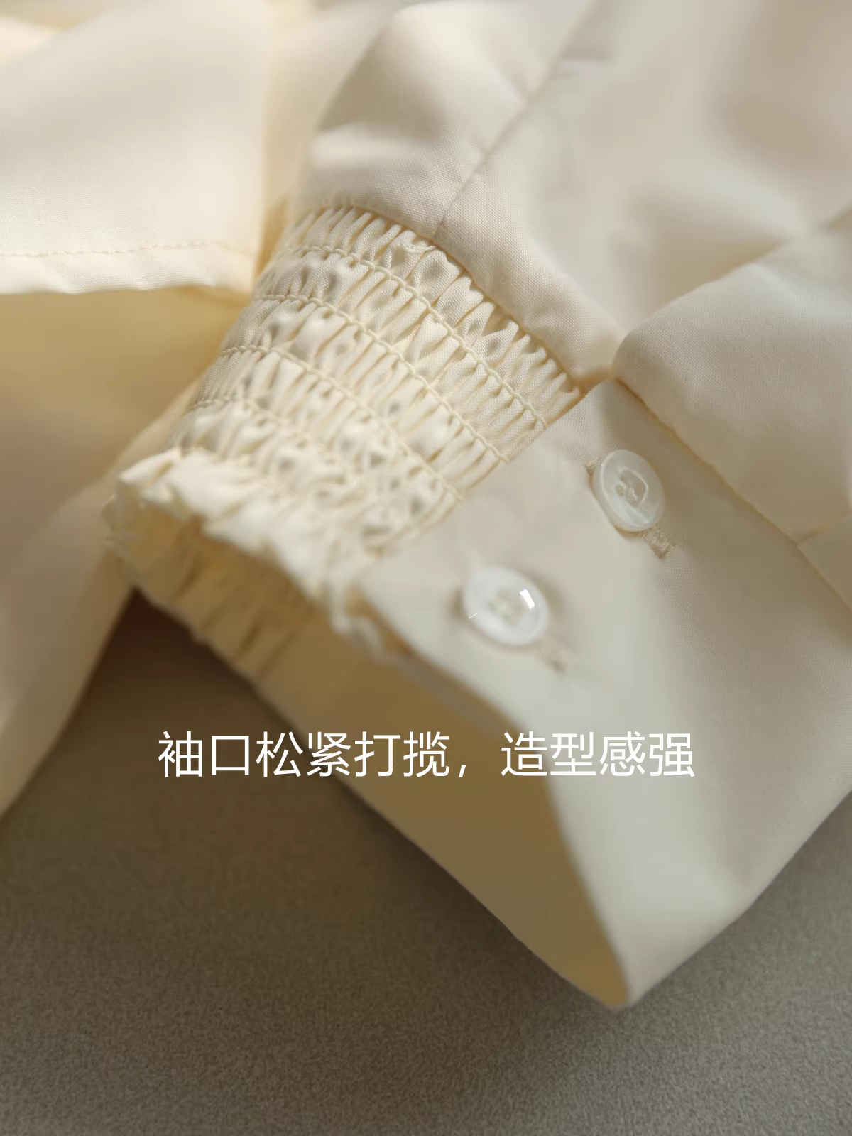 Đường nét kiến ​​trúc, may ba chiều, ôm eo, tay áo đèn lồng thon gọn, áo xếp ly, áo ngắn tay nữ, phong cách mùa hè mới